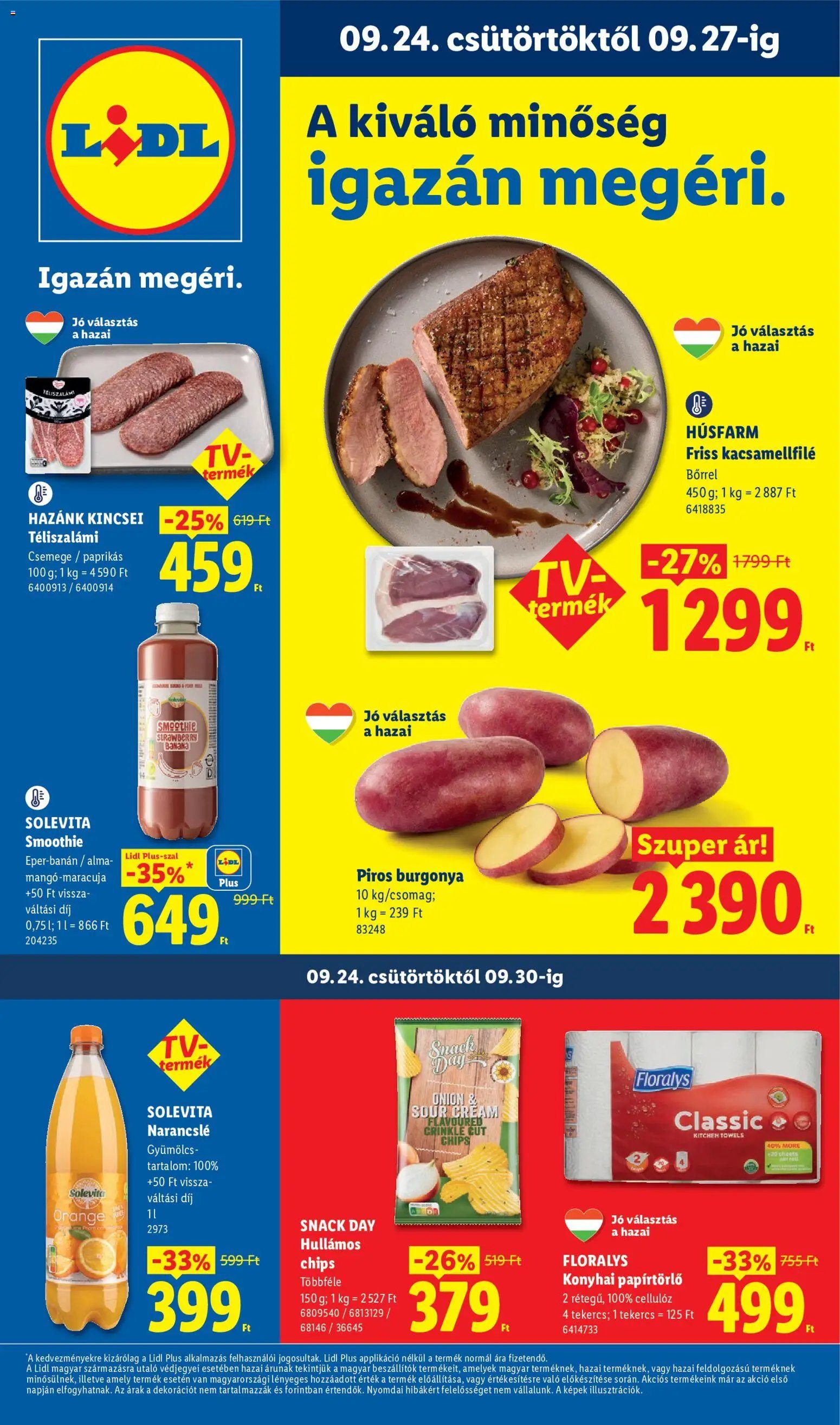 Lidl újság 2026.09.24. Lidl akciós újság