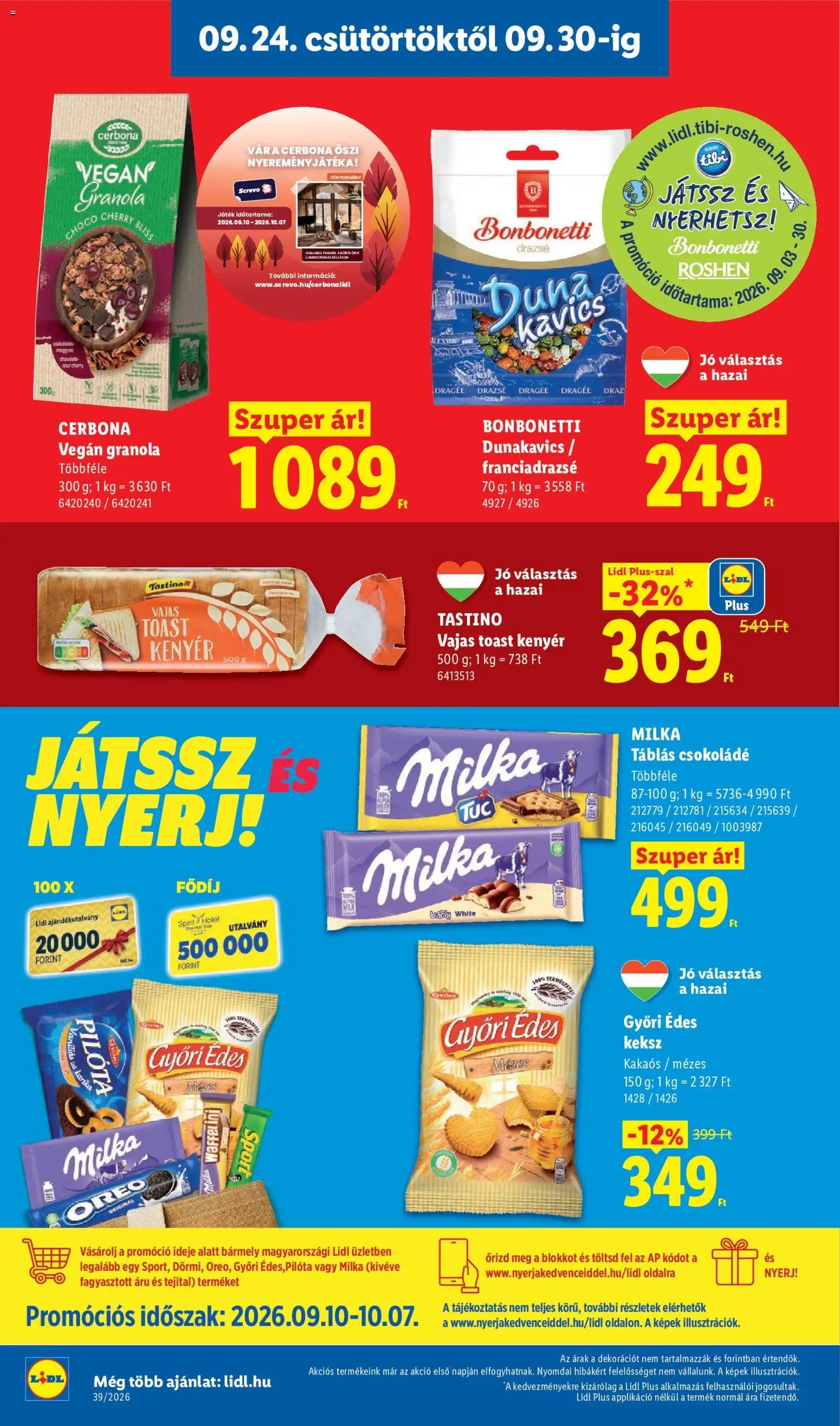 Lidl újság 2026.09.24. Lidl akciós újság