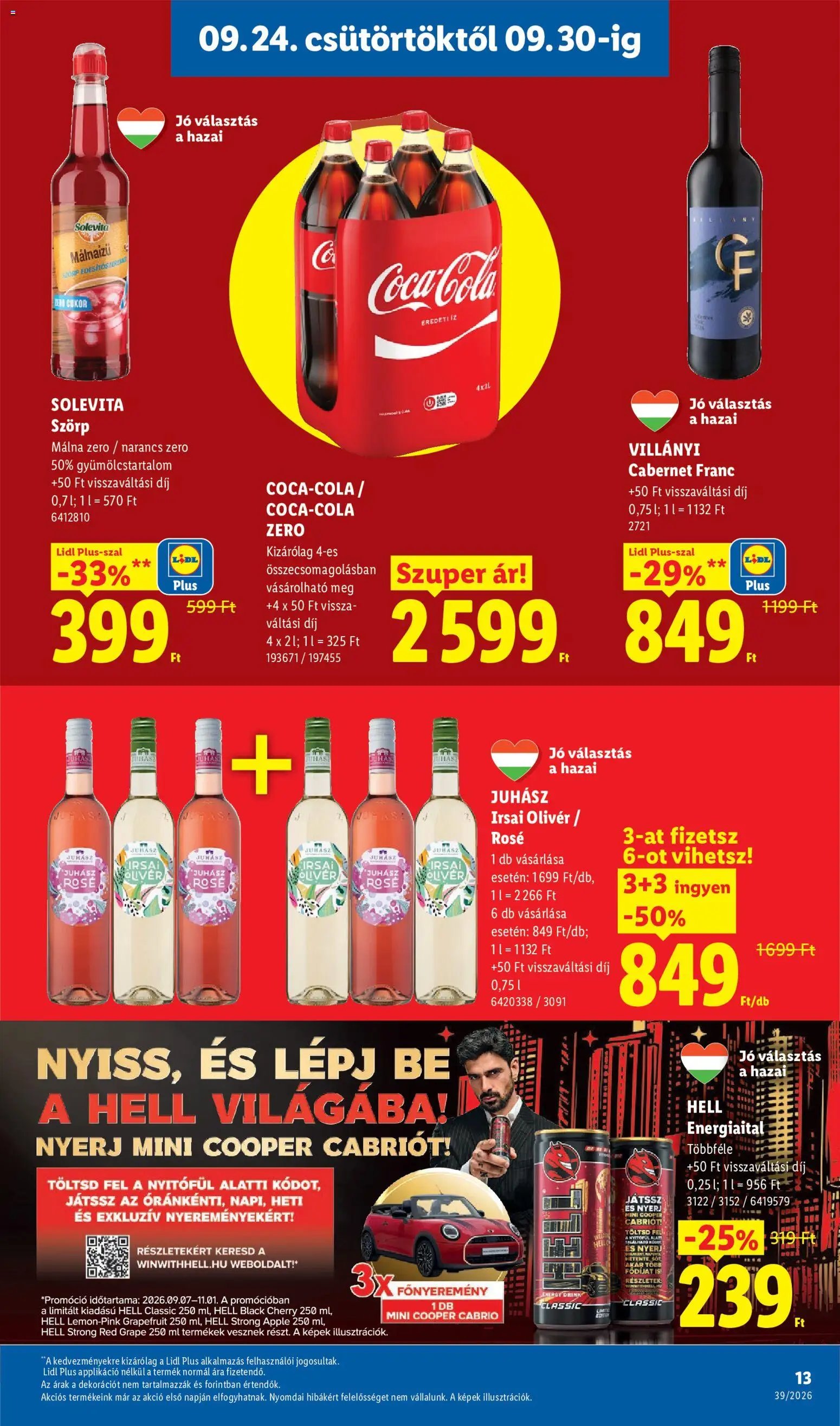 Lidl újság 2026.09.24. Lidl akciós újság
