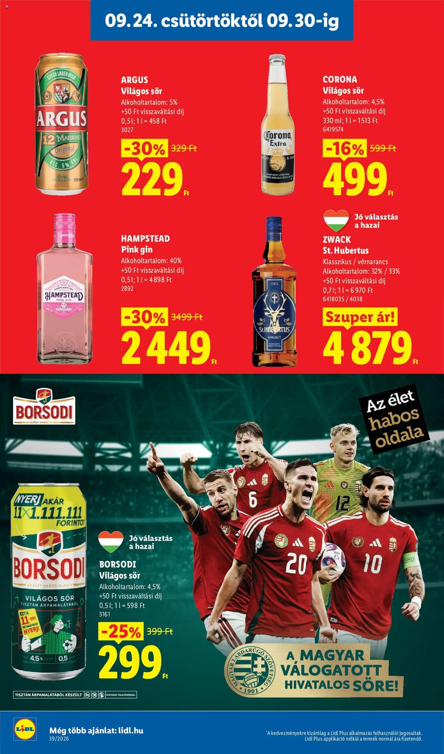 Lidl újság 2026.09.24. Lidl akciós újság