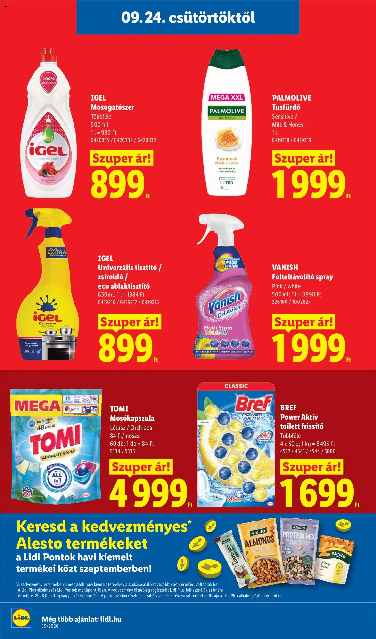 Lidl újság 2026.09.24. Lidl akciós újság