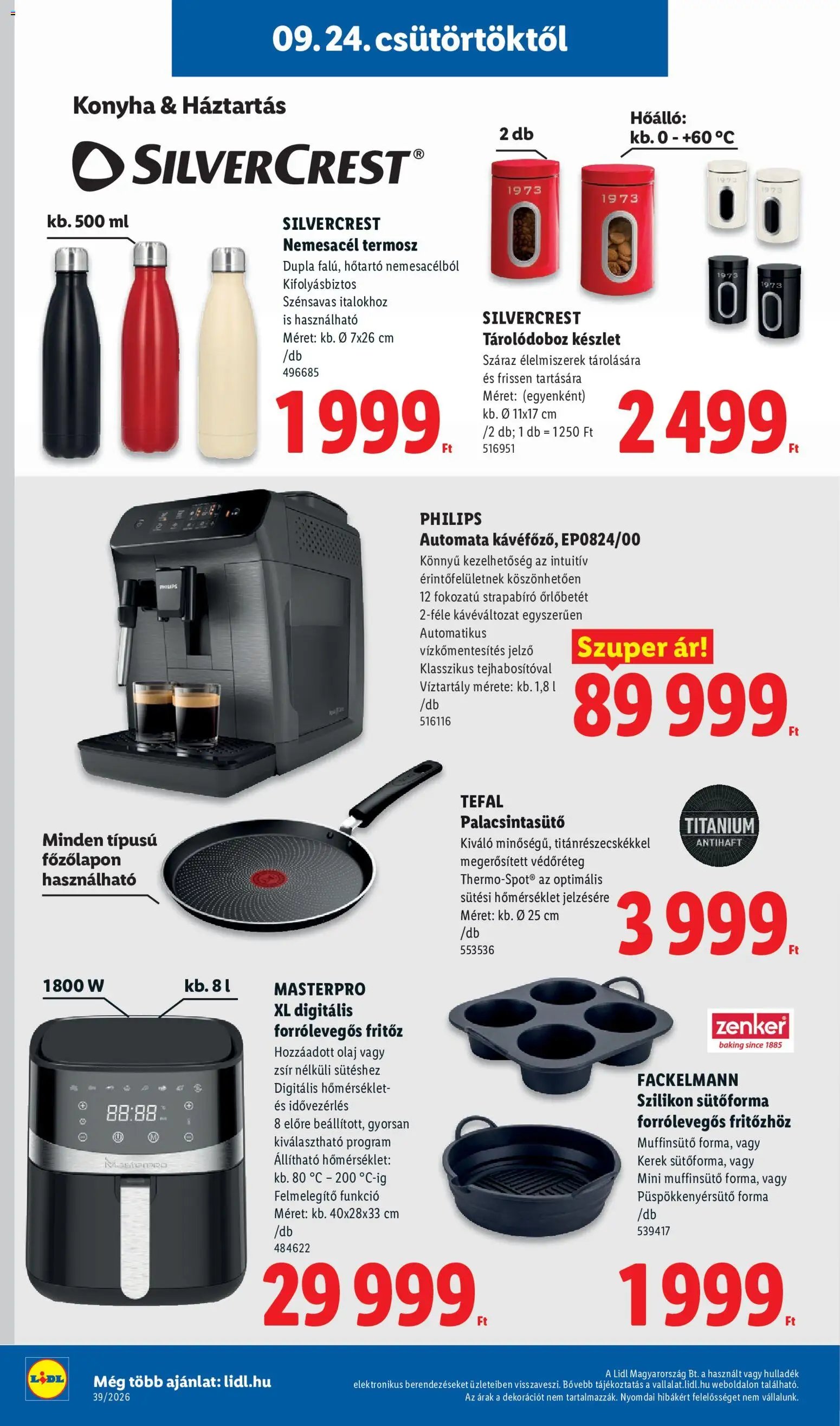 Lidl újság 2026.09.24. Lidl akciós újság