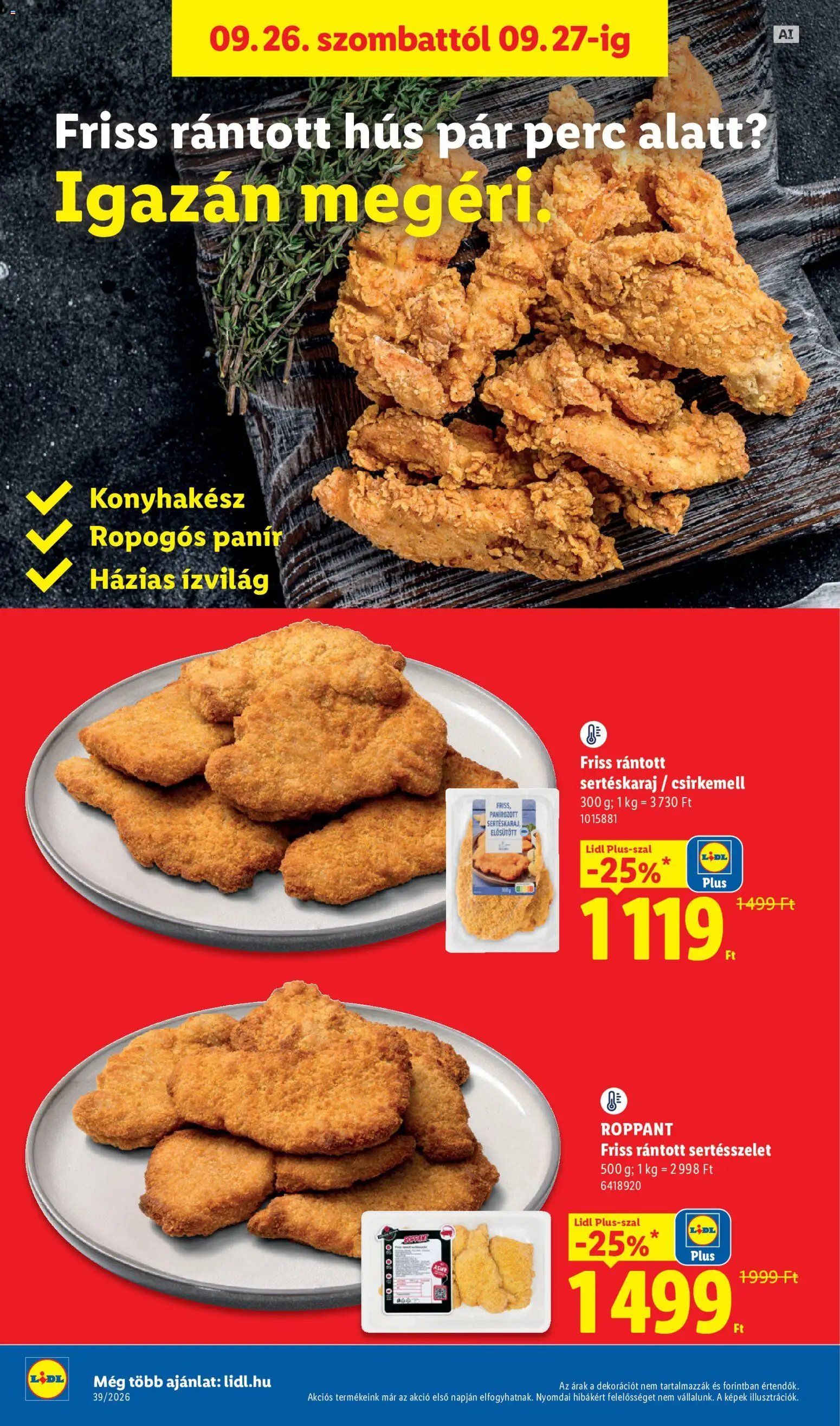 Lidl újság 2026.09.24. Lidl akciós újság