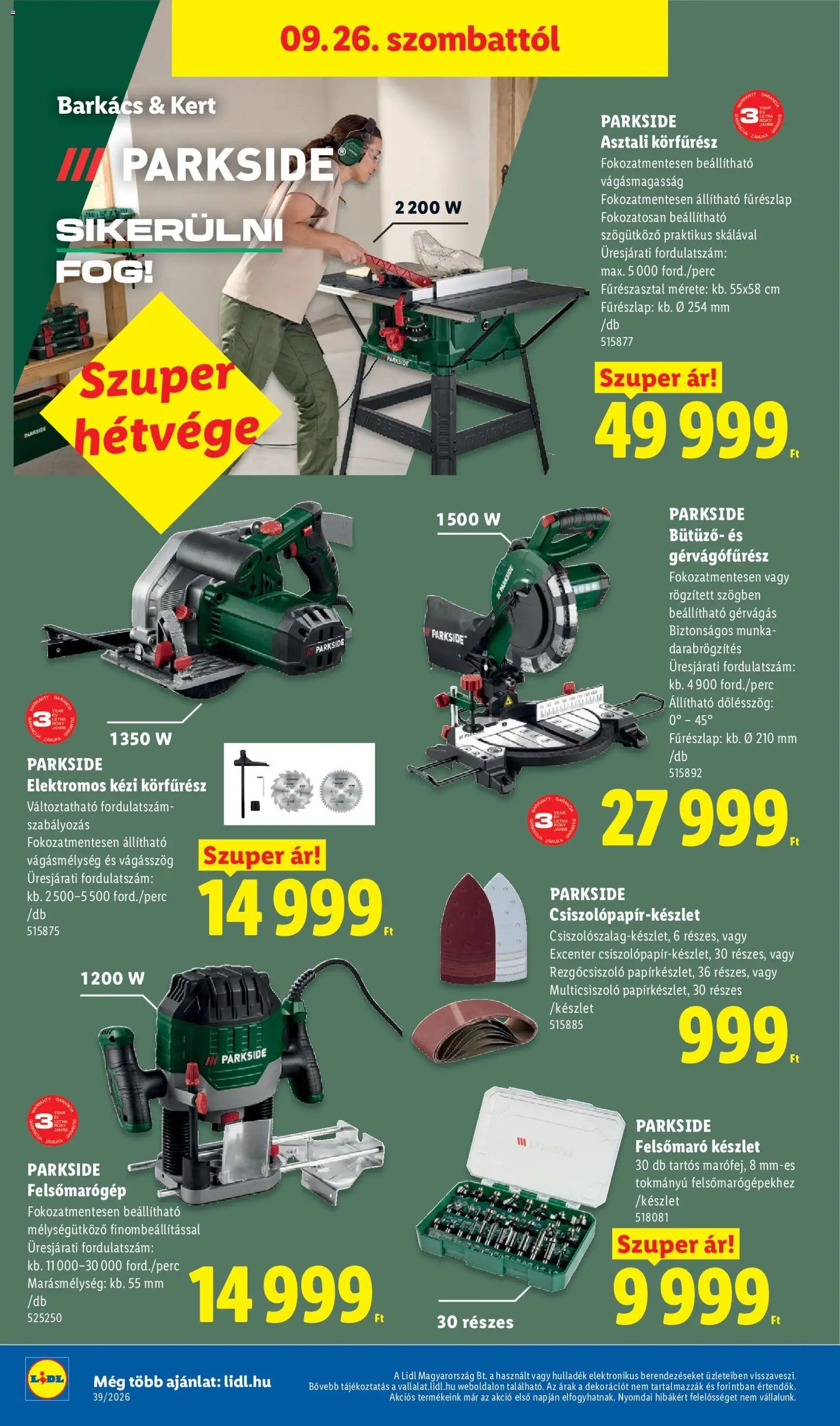 Lidl újság 2026.09.24. Lidl akciós újság