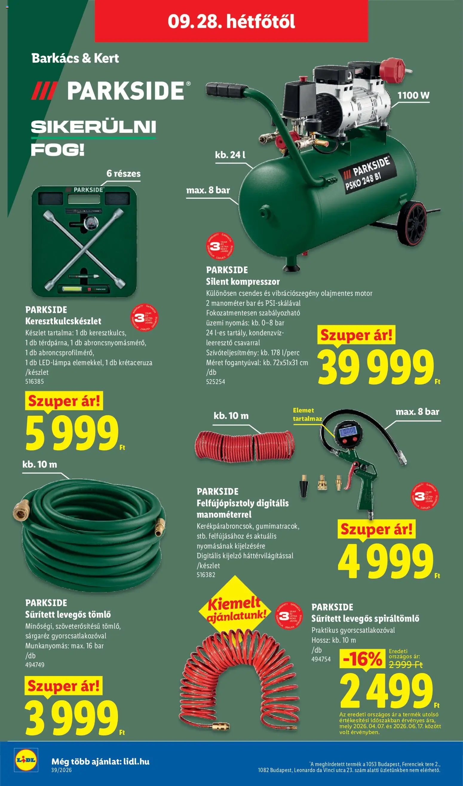 Lidl újság 2026.09.24. Lidl akciós újság