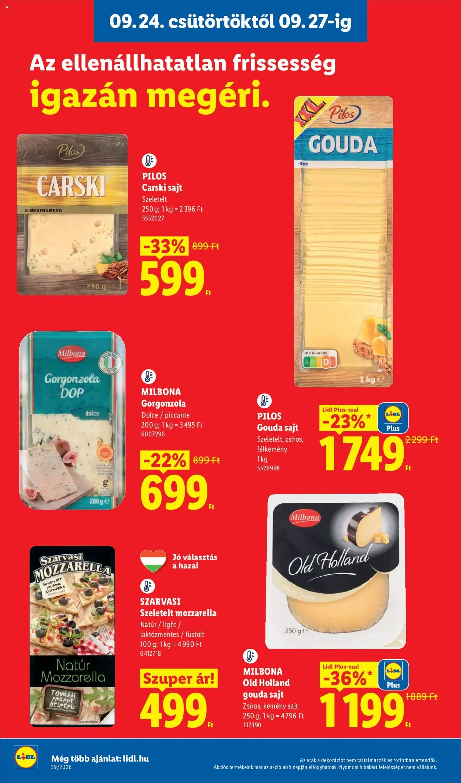 Lidl újság 2026.09.24. Lidl akciós újság