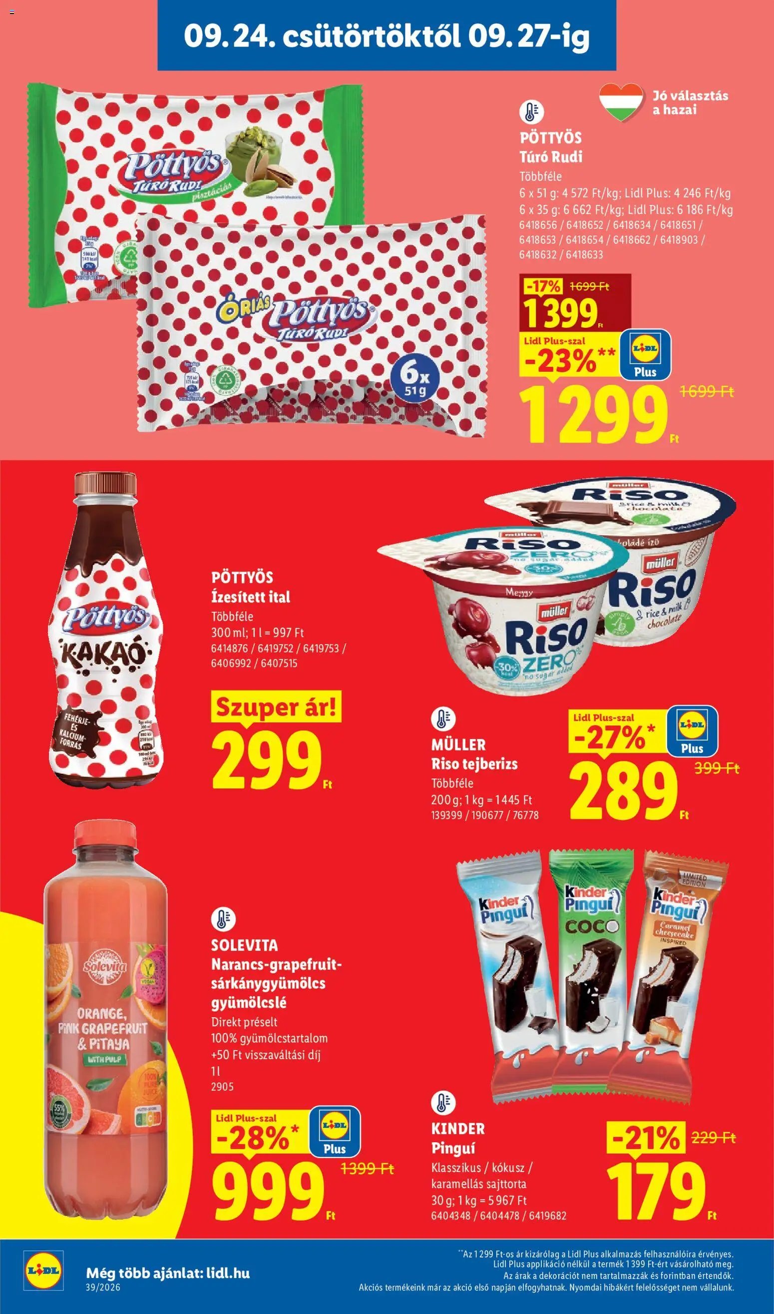 Lidl újság 2026.09.24. Lidl akciós újság