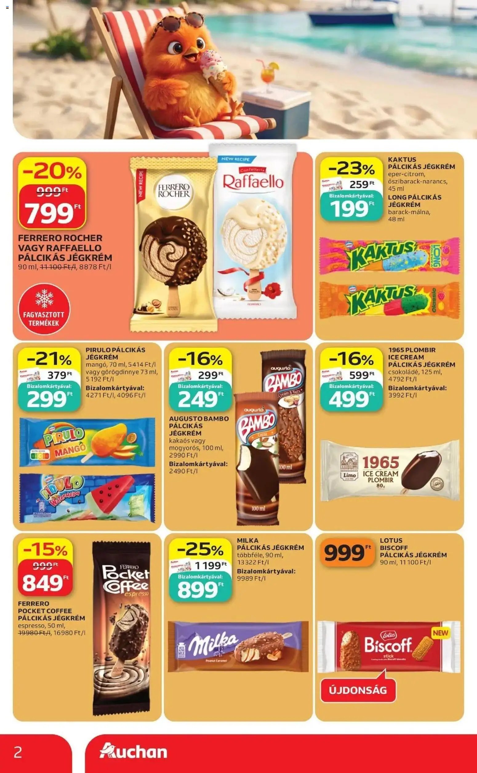Auchan újság 2026.06.18. Auchan Jégkrémvilág Szeged