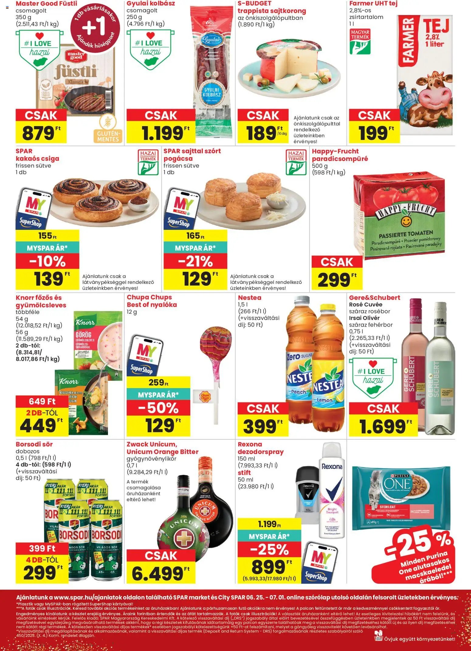 Spar Market újság 2026.06.25. Spar Market akciós újság