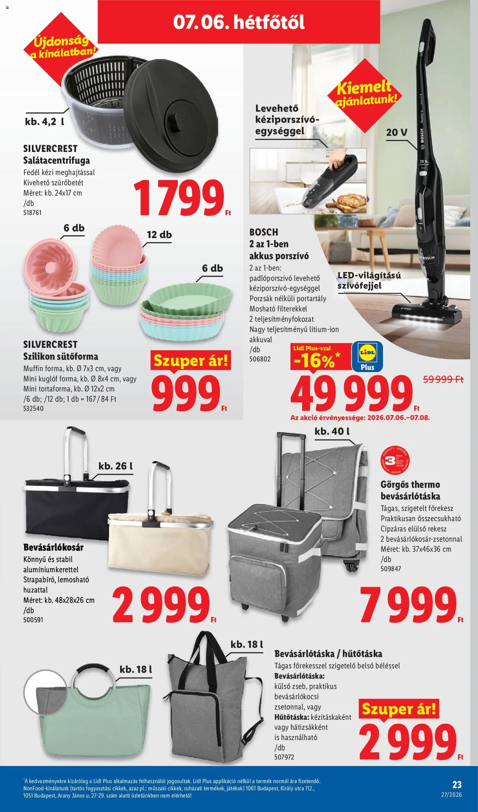 Lidl újság 2026.07.02. Lidl Nonfood kínálatunk