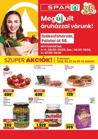 Spar újság 2026.05.07. Spar Székesfehérvár üzlet megújulás (2026-05-07 - 2026-05-13)