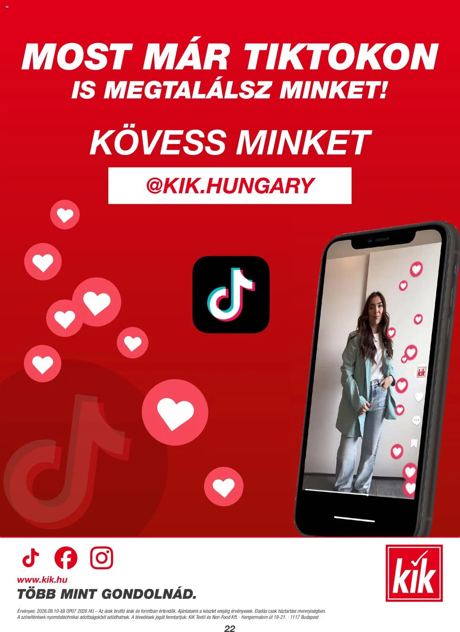 Kik újság 2026.08.10. Kik akciós újság