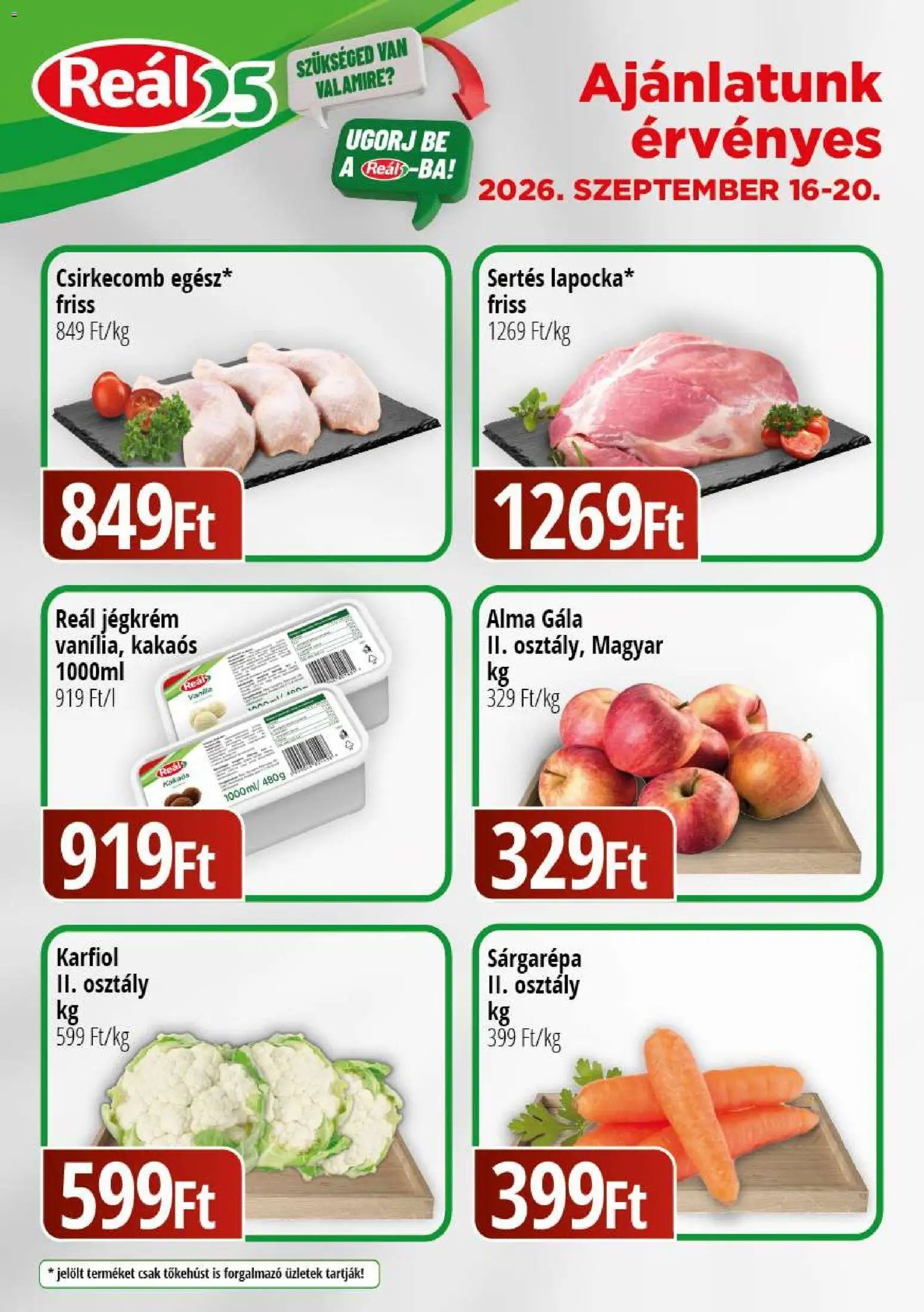 Reál újság 2026.09.16. Reál Bevásárló hétvége - Pest megye