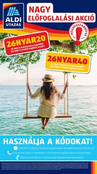 Aldi újság 2026.02.19. Utazás katalógus (2026-02-19 - 2026-02-25)