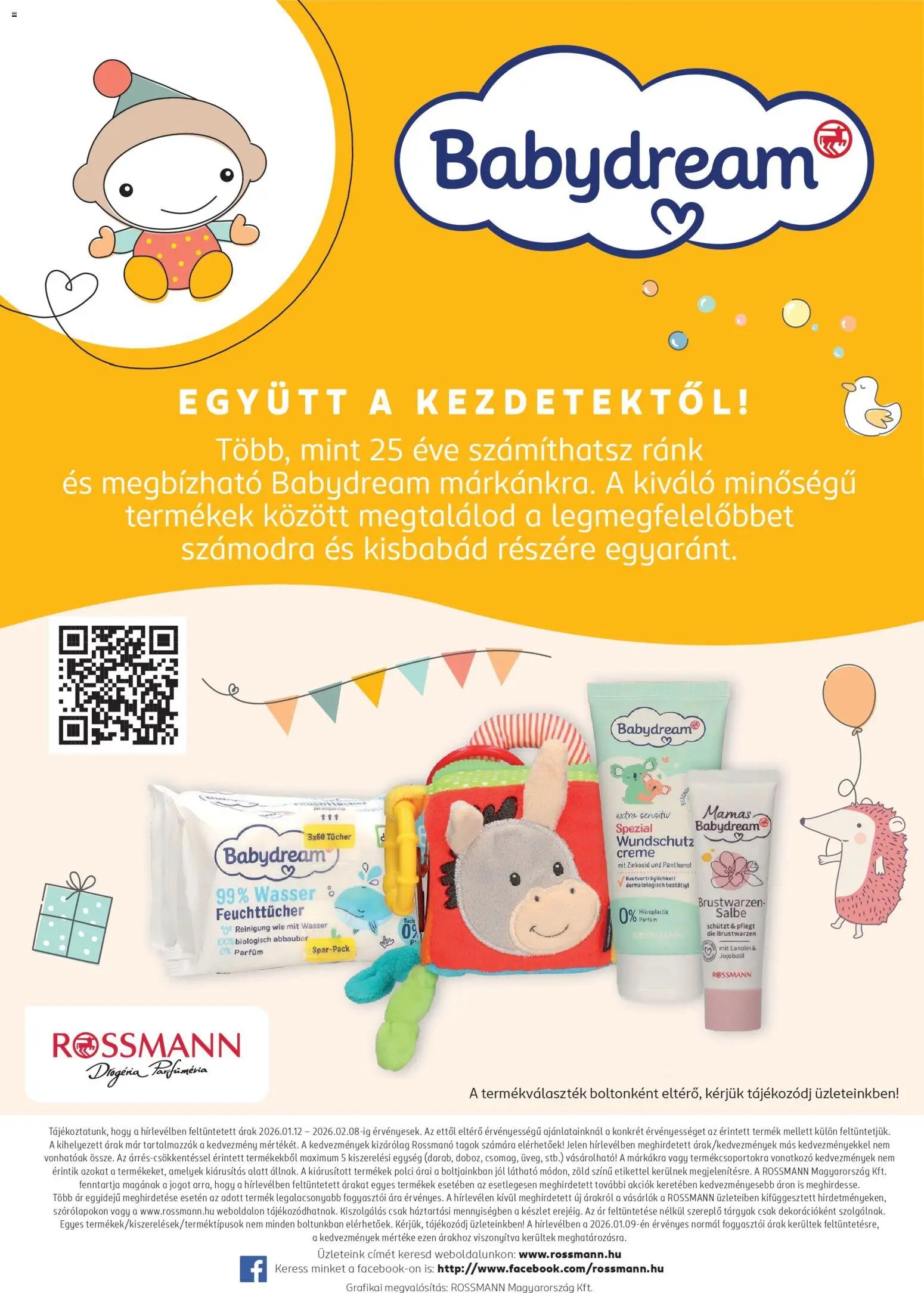Rossmann újság 2026.01.12. Babaprogram (2026-01-12 - 2026-02-08)