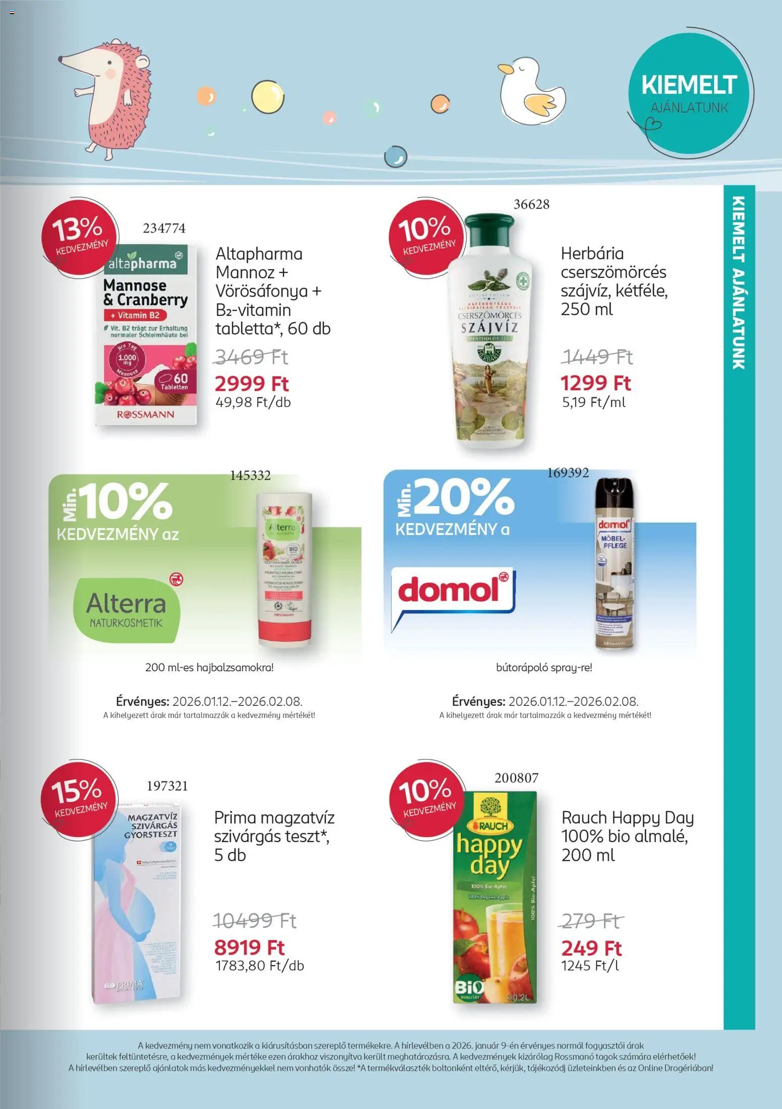 Rossmann újság 2026.01.12. Babaprogram (2026-01-12 - 2026-02-08)