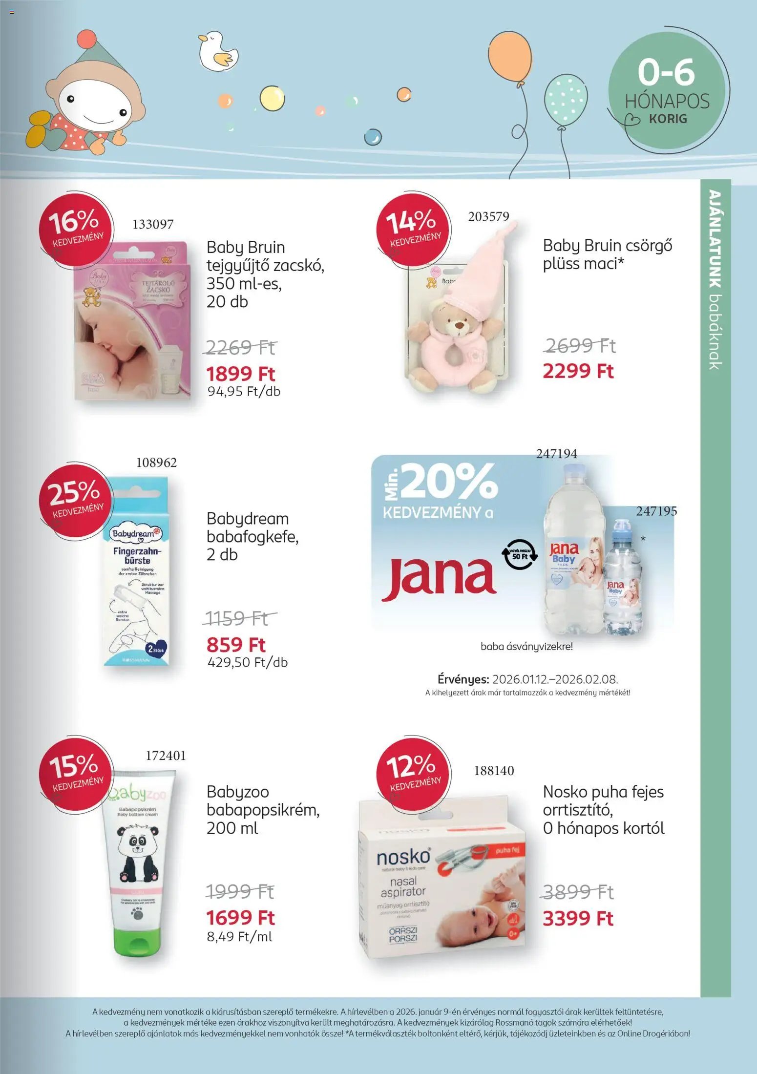 Rossmann újság 2026.01.12. Babaprogram (2026-01-12 - 2026-02-08)