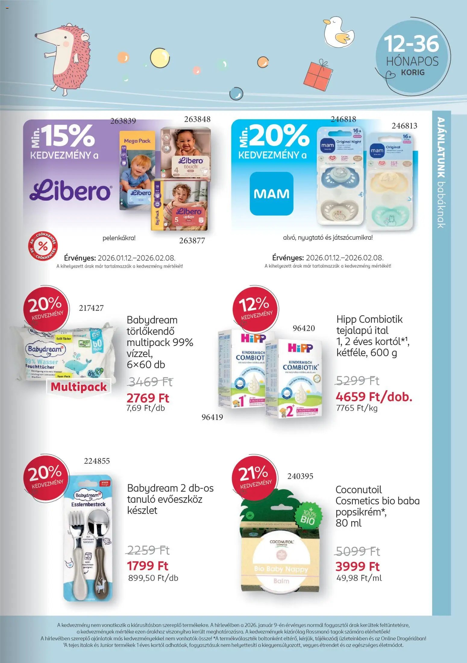 Rossmann újság 2026.01.12. Babaprogram (2026-01-12 - 2026-02-08)