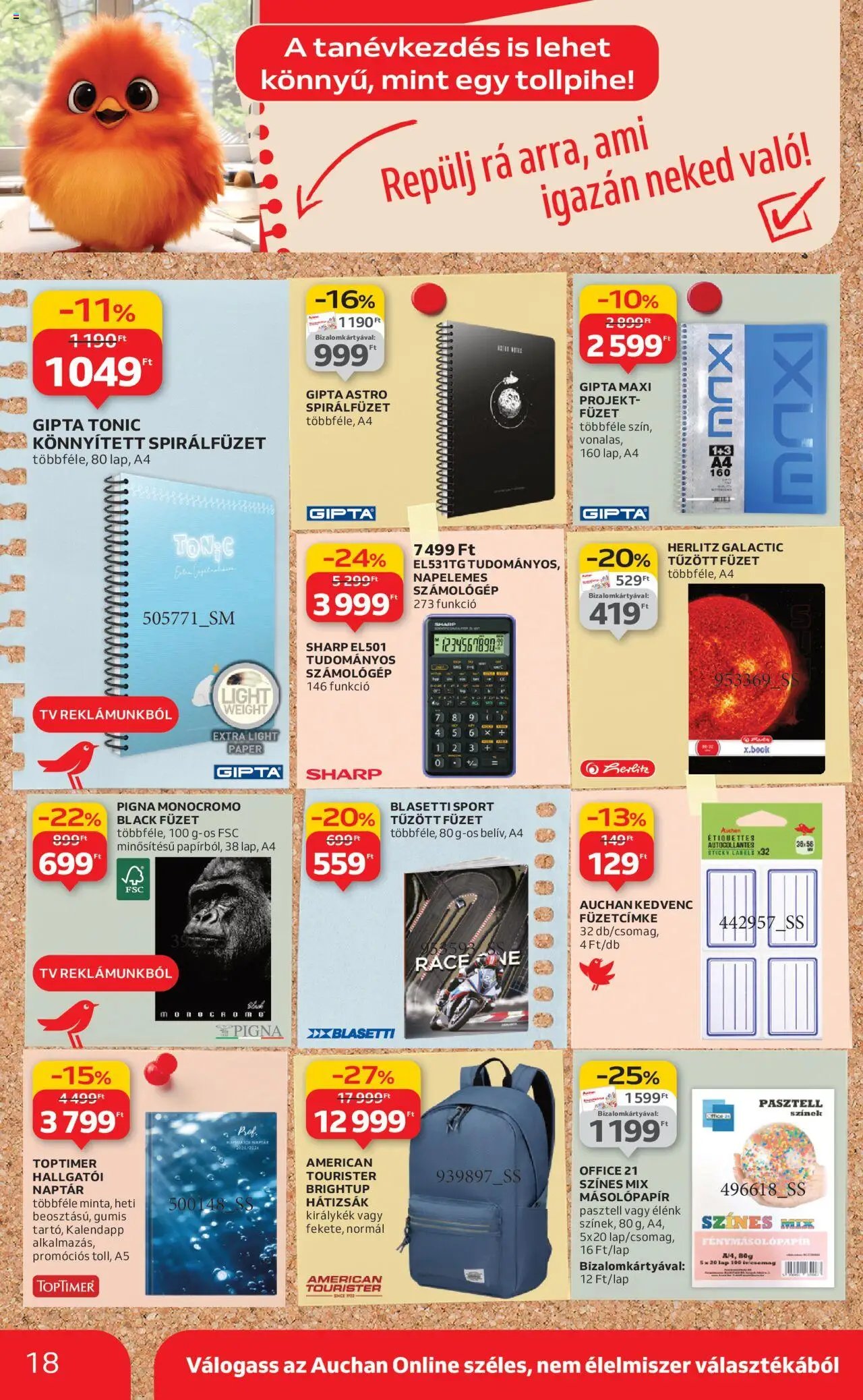 Auchan újság 2025.08.21. Hipermarket tamévkezdési ajánlataink (2025-08-21 - 2025-09-10)