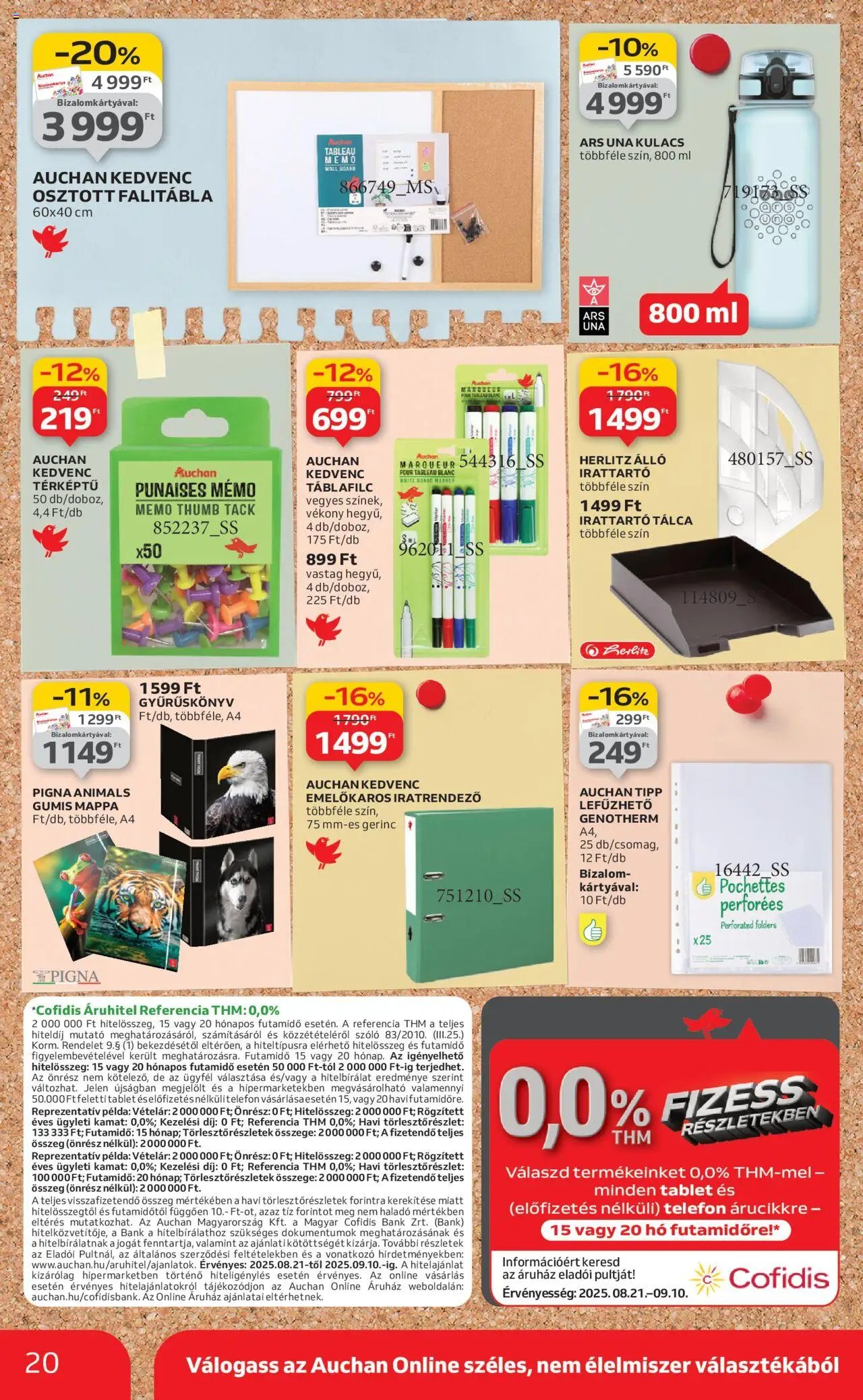 Auchan újság 2025.08.21. Hipermarket tamévkezdési ajánlataink (2025-08-21 - 2025-09-10)