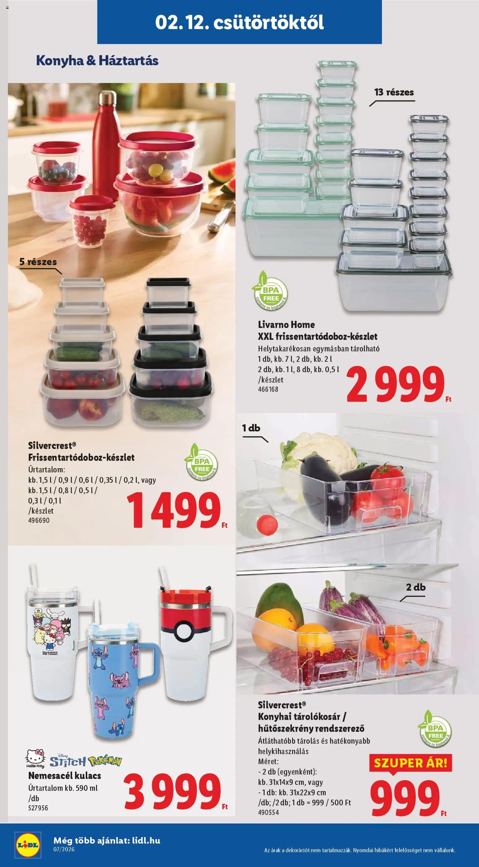 Lidl újság 2026.02.12. Akciós újság Lidl (2026-02-12 - 2026-02-18)