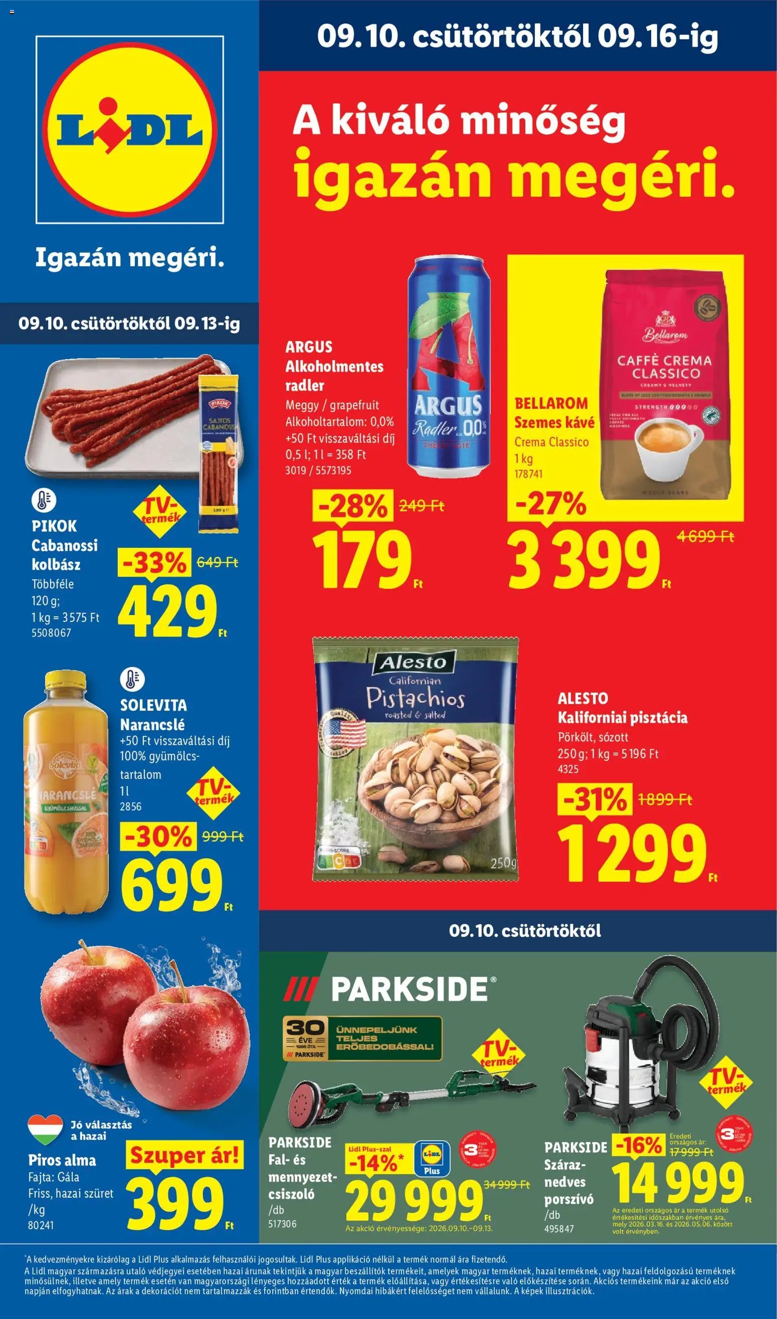 Lidl újság 2026.09.10. Lidl akciós újság
