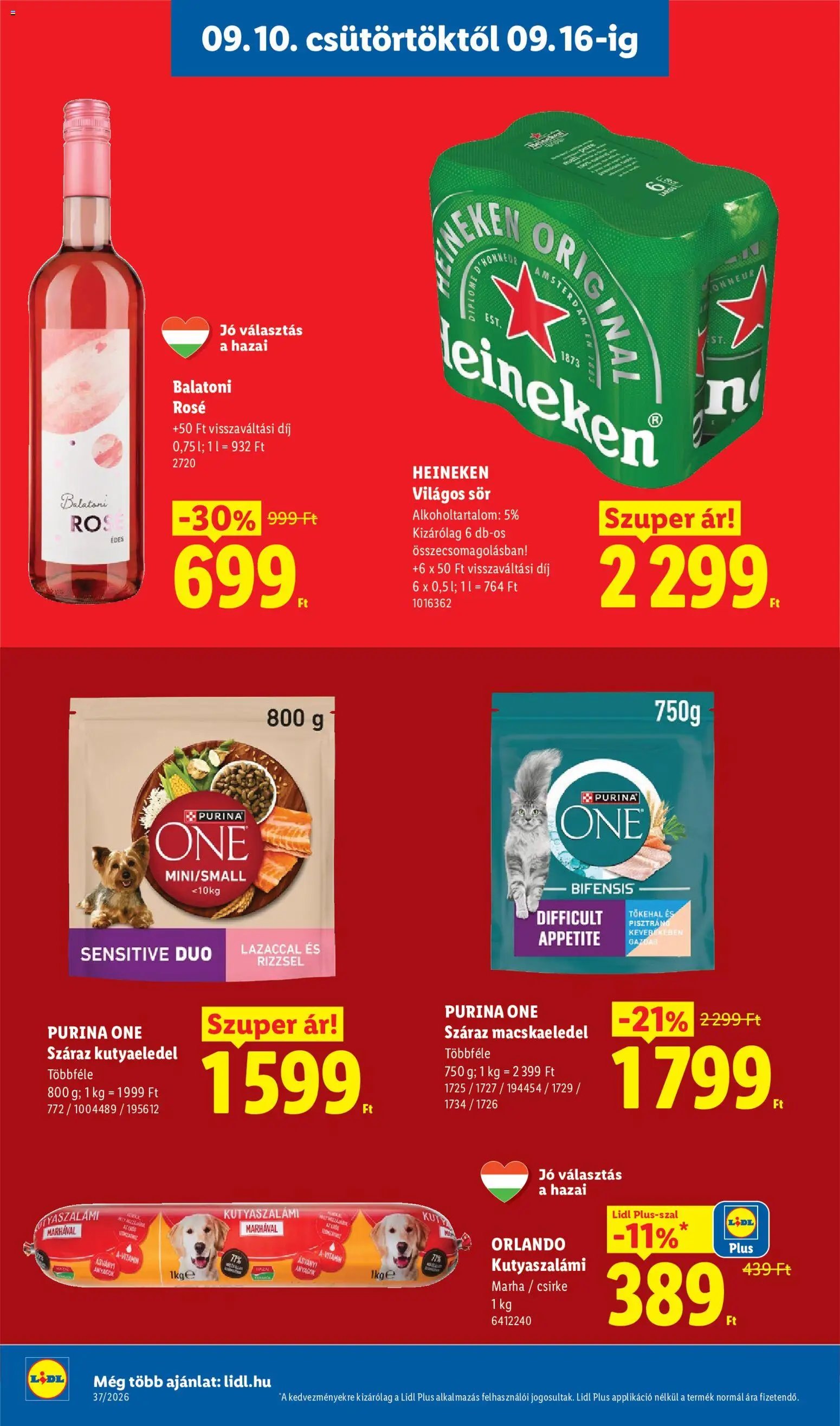 Lidl újság 2026.09.10. Lidl akciós újság