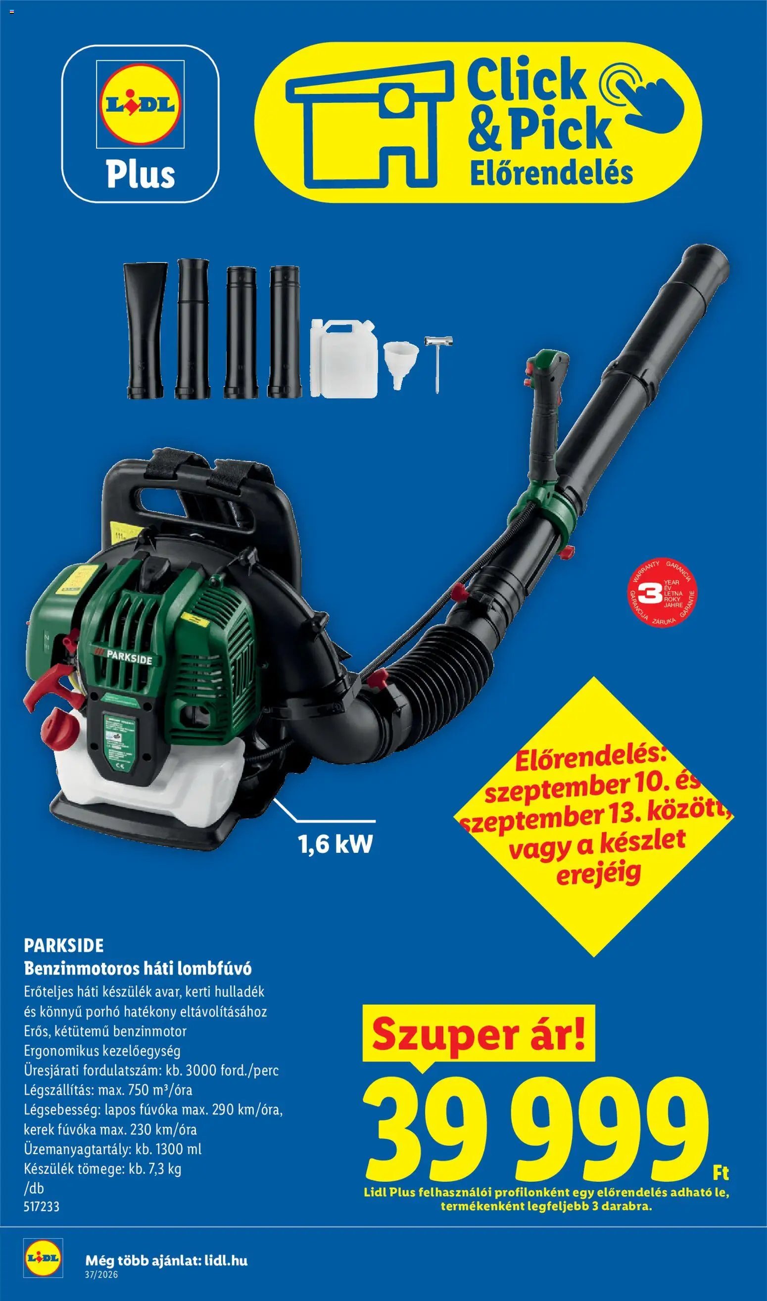 Lidl újság 2026.09.10. Lidl akciós újság