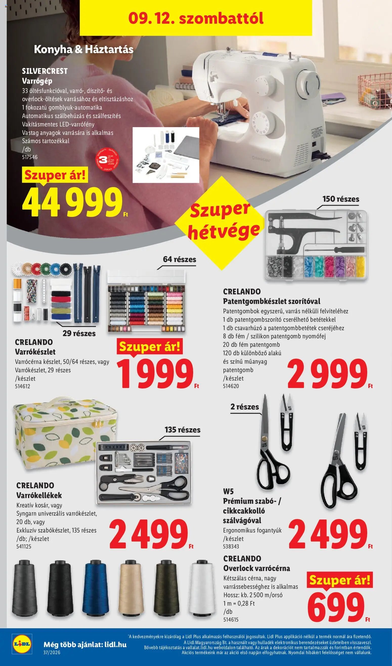Lidl újság 2026.09.10. Lidl akciós újság
