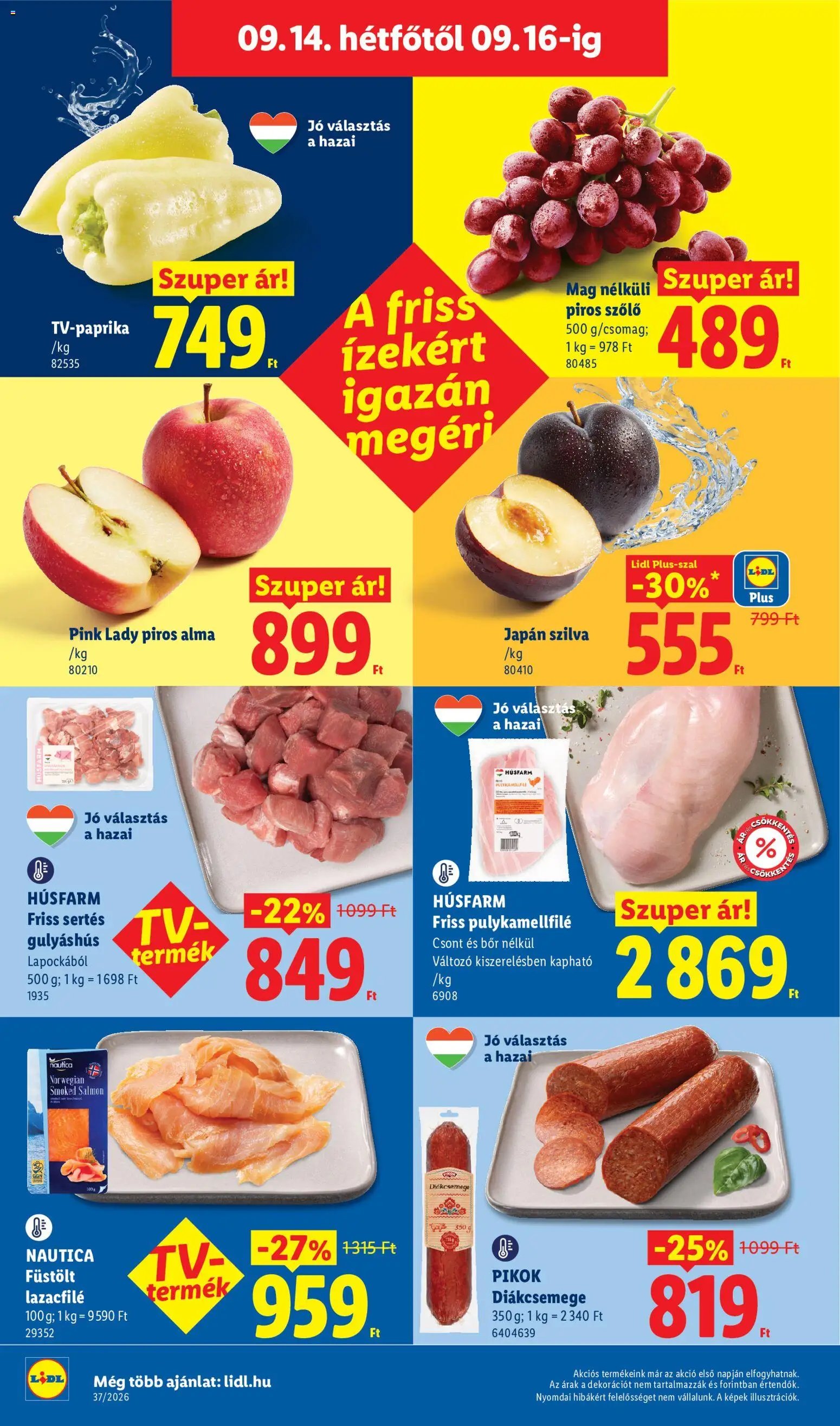 Lidl újság 2026.09.10. Lidl akciós újság