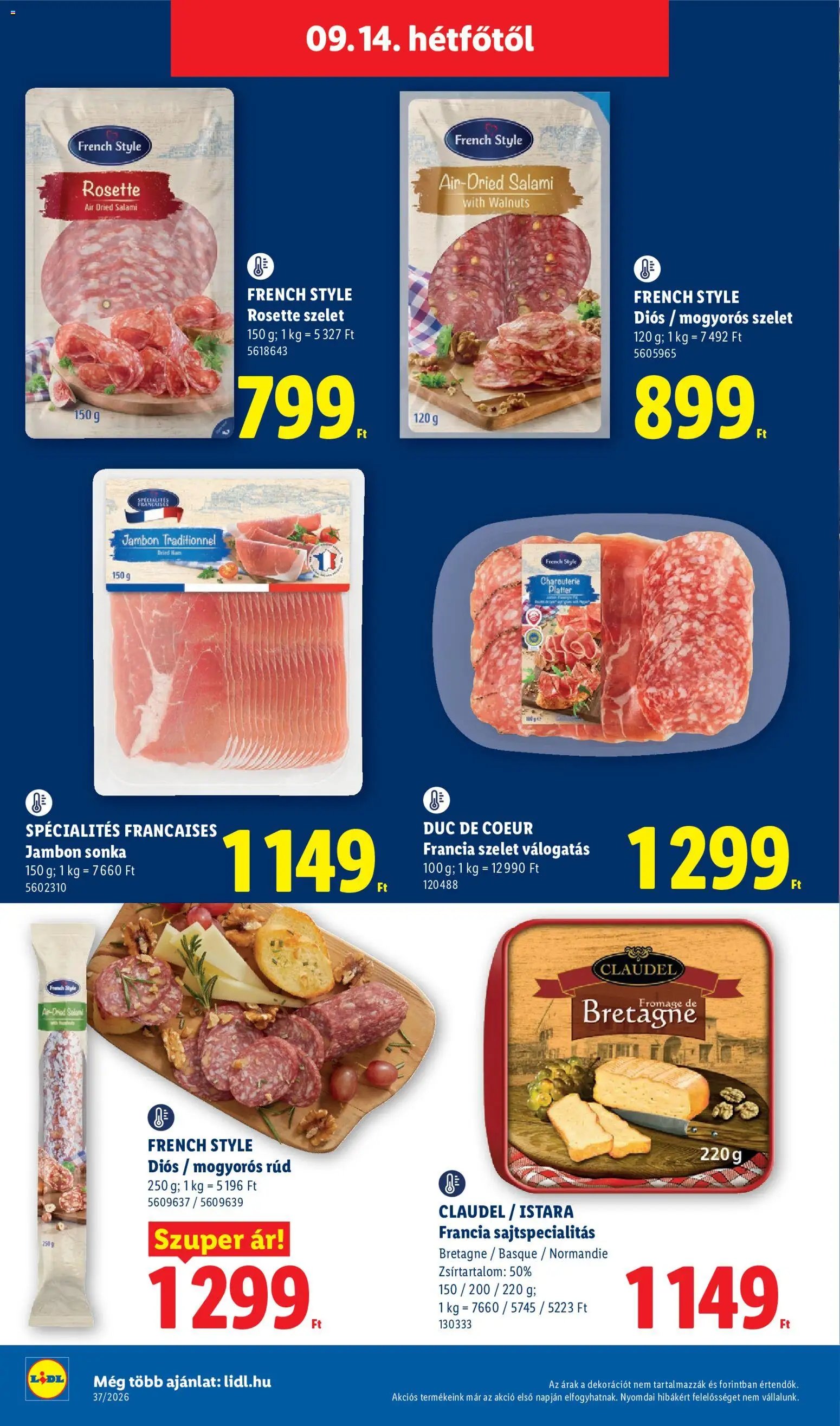 Lidl újság 2026.09.10. Lidl akciós újság