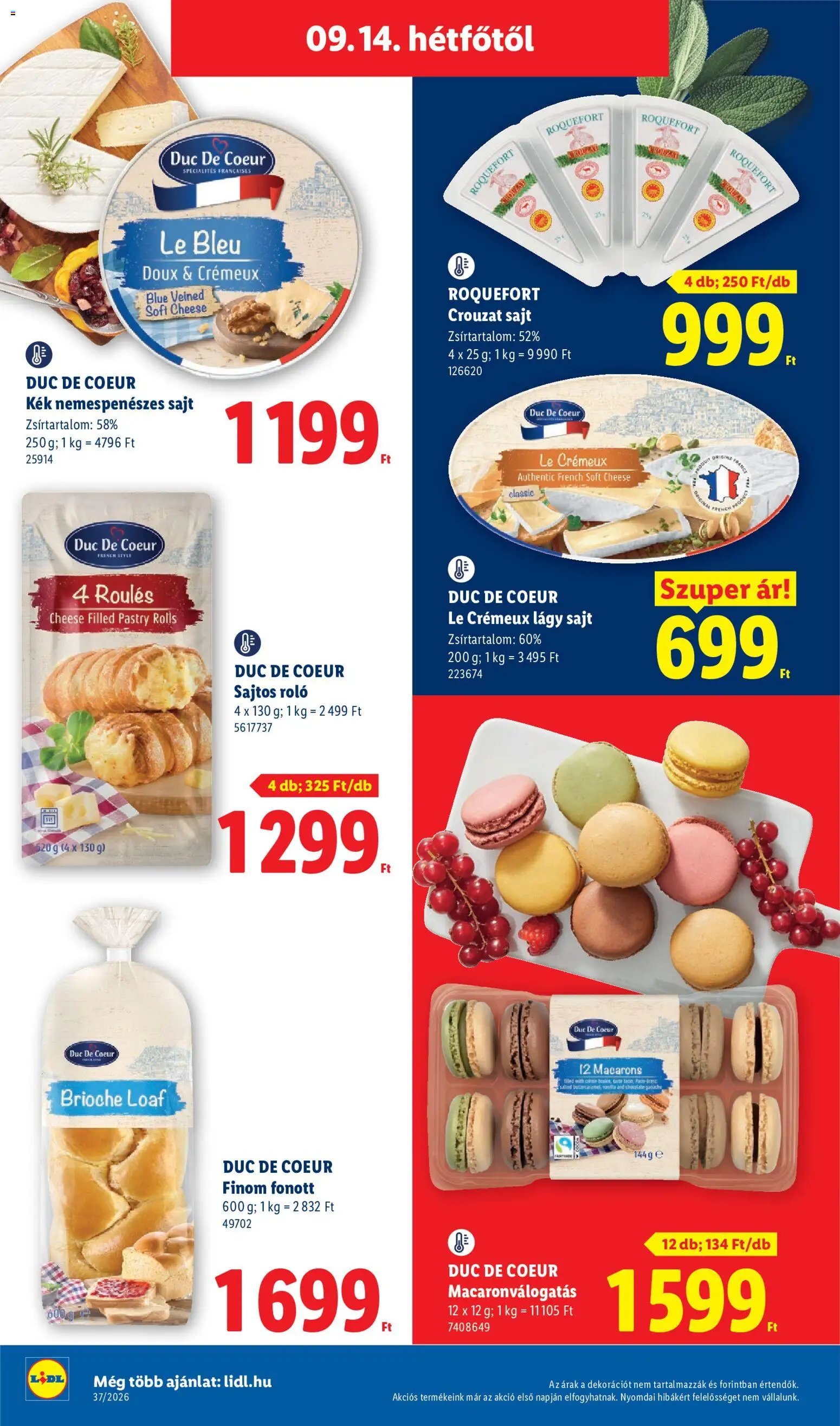 Lidl újság 2026.09.10. Lidl akciós újság