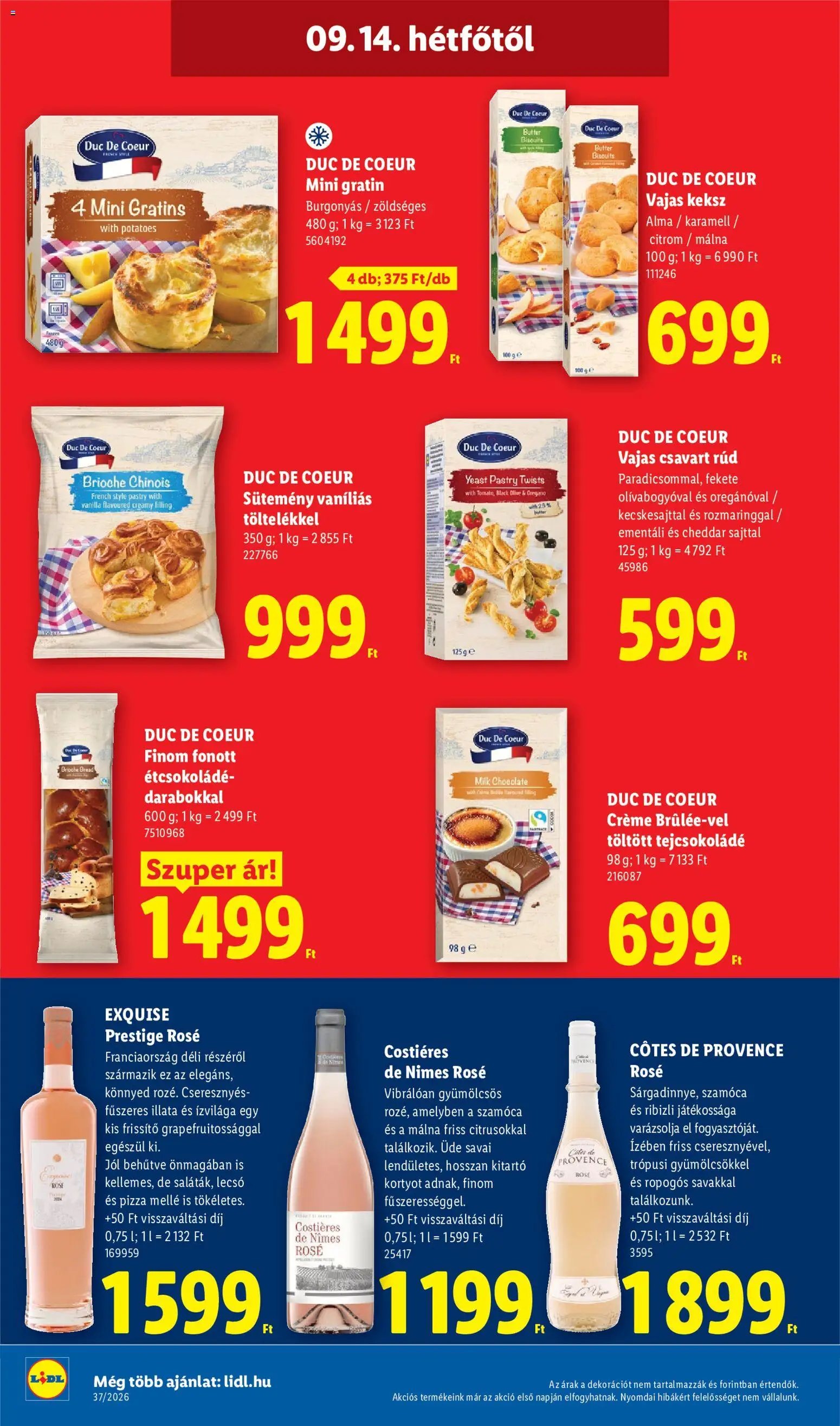 Lidl újság 2026.09.10. Lidl akciós újság
