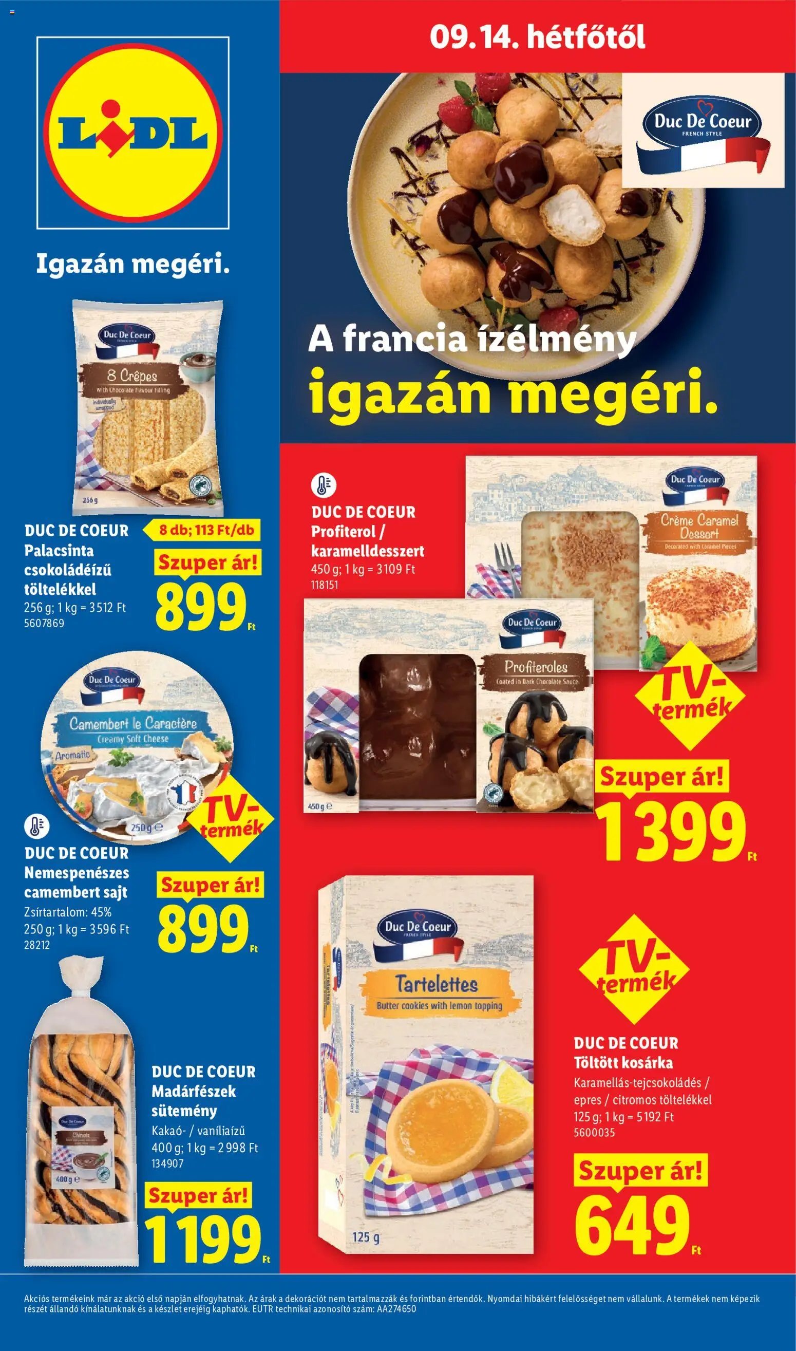 Lidl újság 2026.09.10. Lidl akciós újság