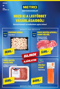 Metro újság 2025.10.01. Élelmiszer és Szezonális Ajánlataink! 2025/10 (2025-10-01 - 2025-10-31)