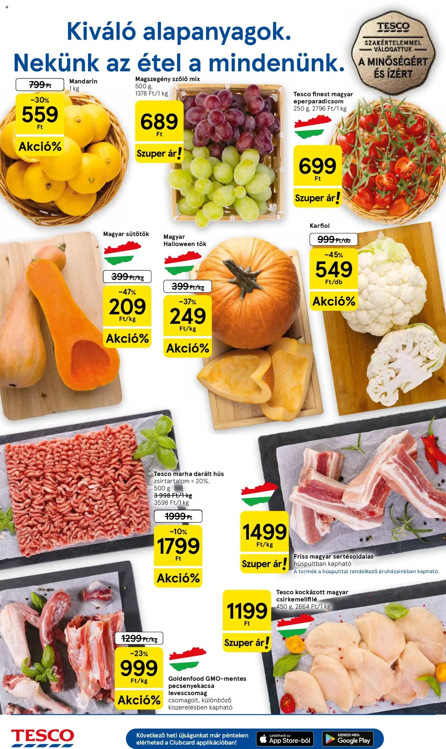 TESCO akciós újság új 2026.10.15. - szórólap online lapozható 