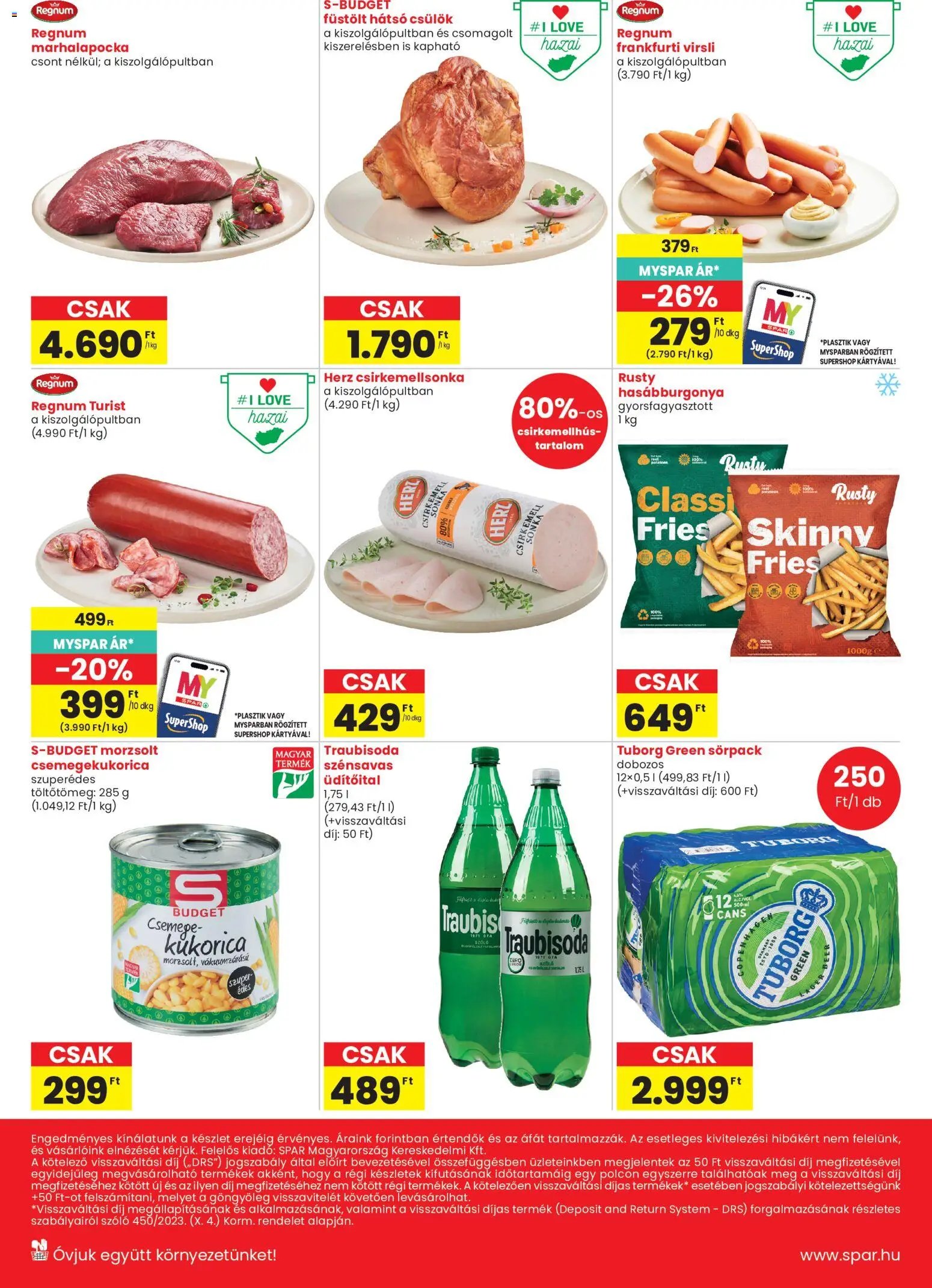 Spar Market újság 2026.07.16. Spar Market Bak, Nagykapornak, Zalalövő szórólap