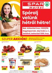 Spar Market újság 2026.07.16. Spar Market Bak, Nagykapornak, Zalalövő szórólap