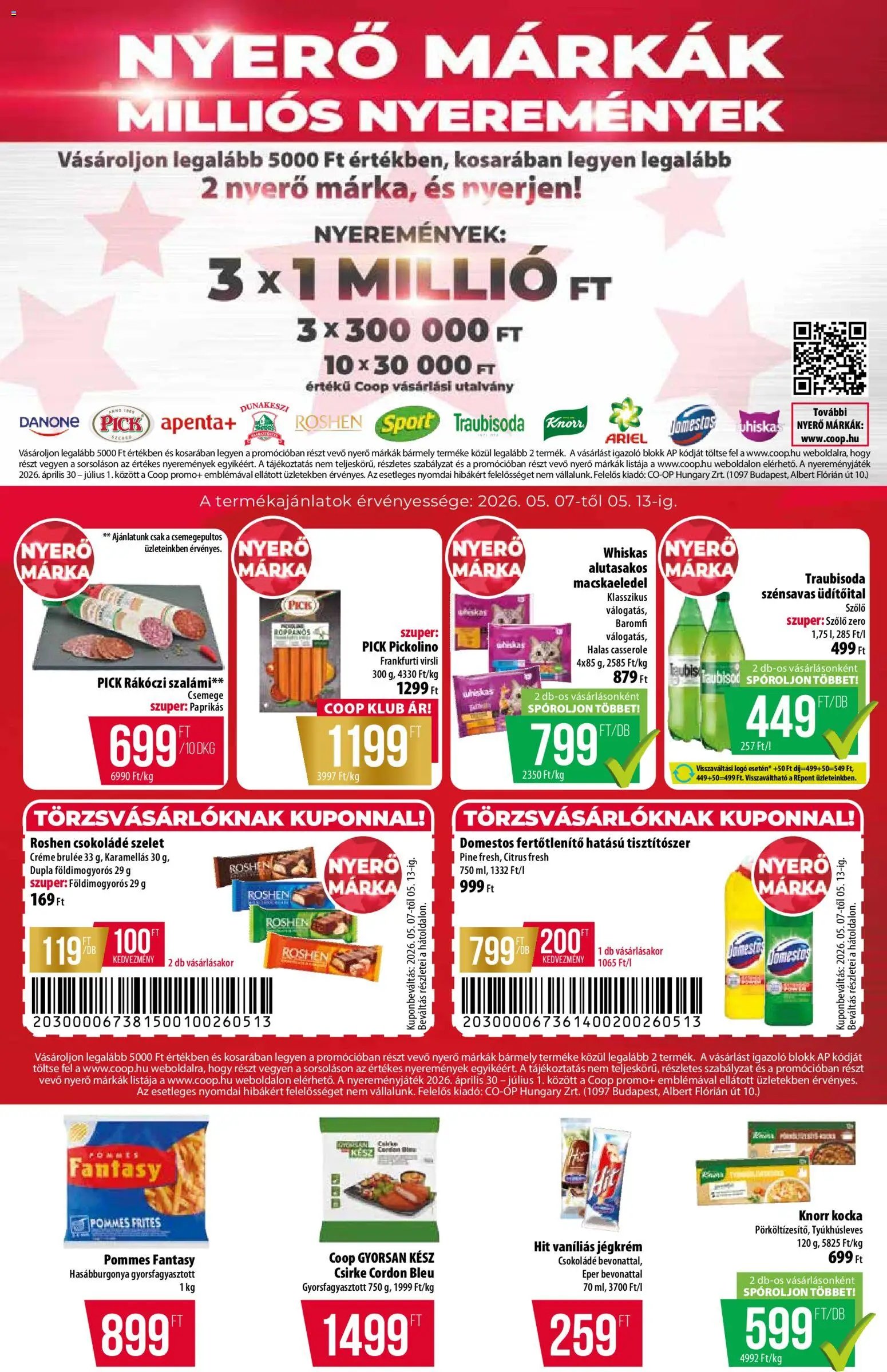 COOP újság 2026.05.07. COOP akciós újság (2026-05-07 - 2026-05-13)