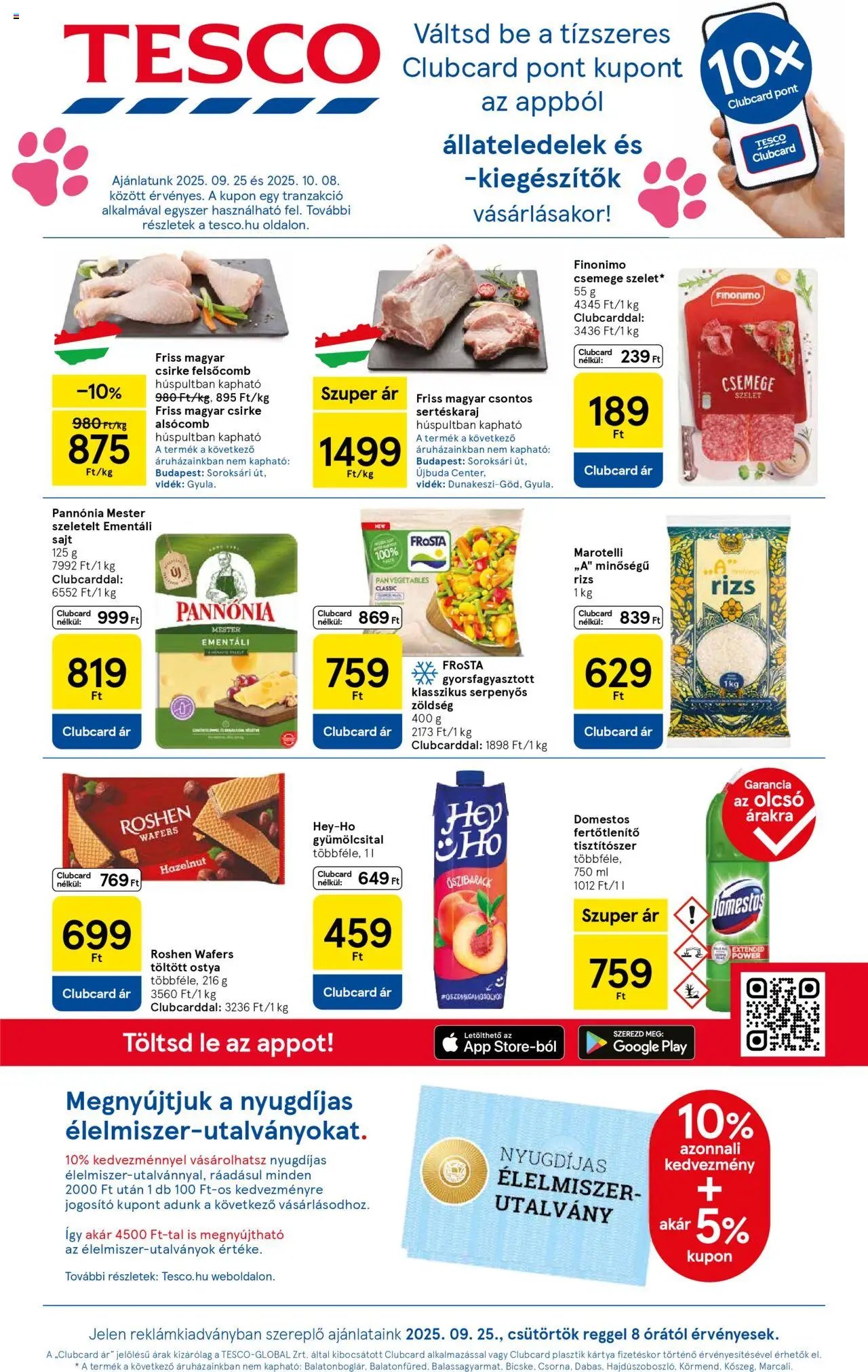 Tesco újság 2025.09.25. Akciós újság Tesco (2025-09-25 - 2025-10-01)