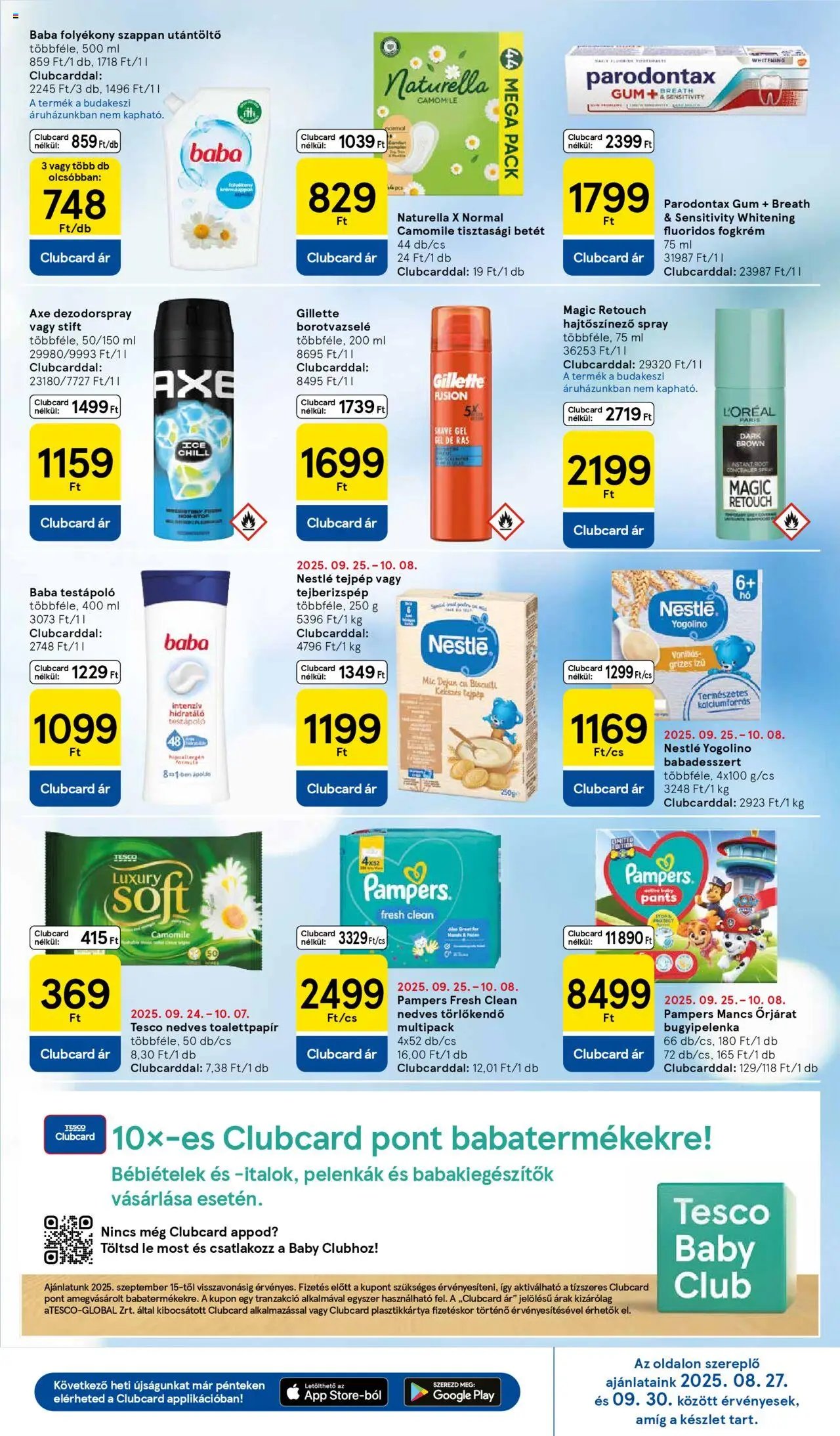 Tesco újság 2025.09.25. Akciós újság Tesco (2025-09-25 - 2025-10-01)