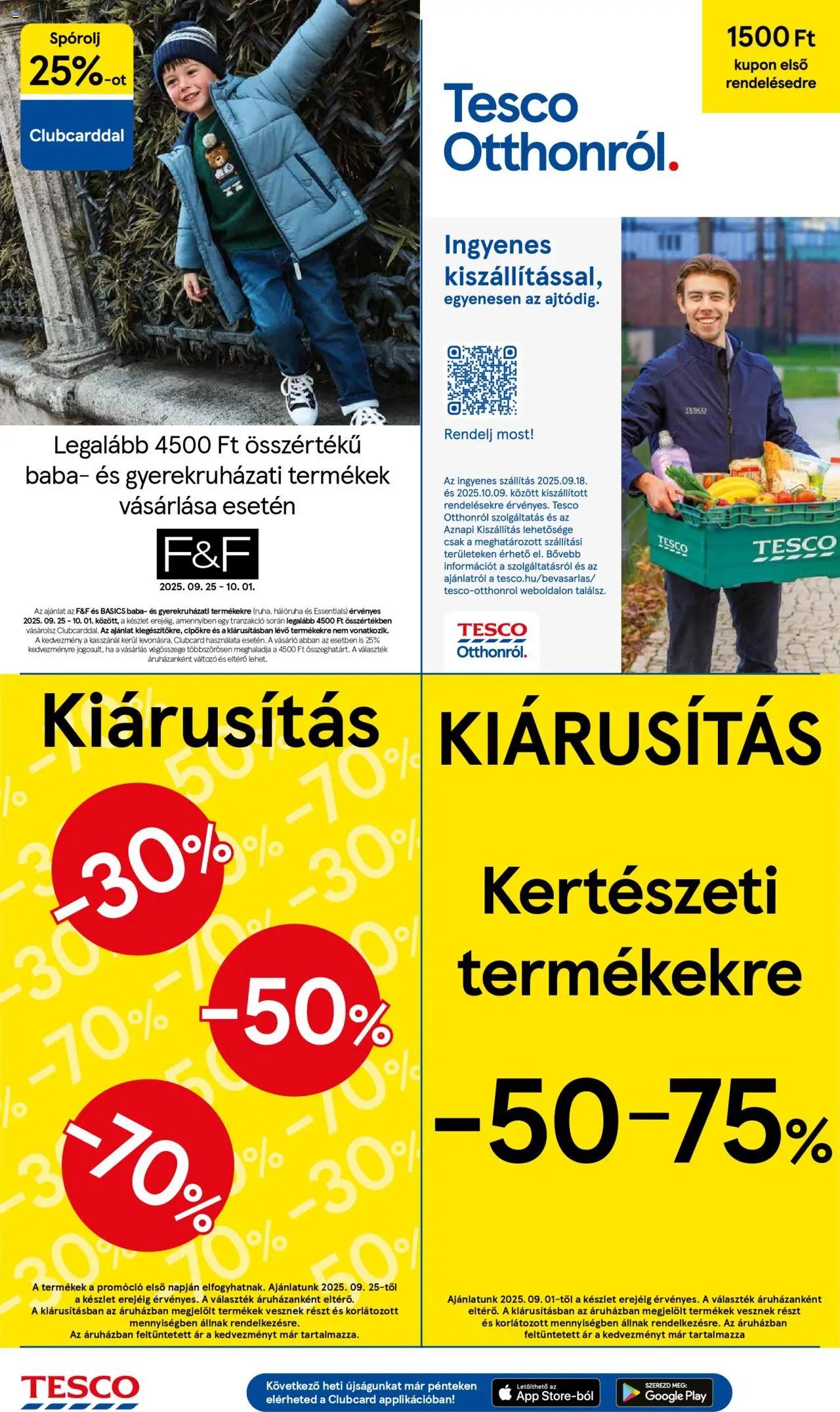Tesco újság 2025.09.25. Akciós újság Tesco (2025-09-25 - 2025-10-01)