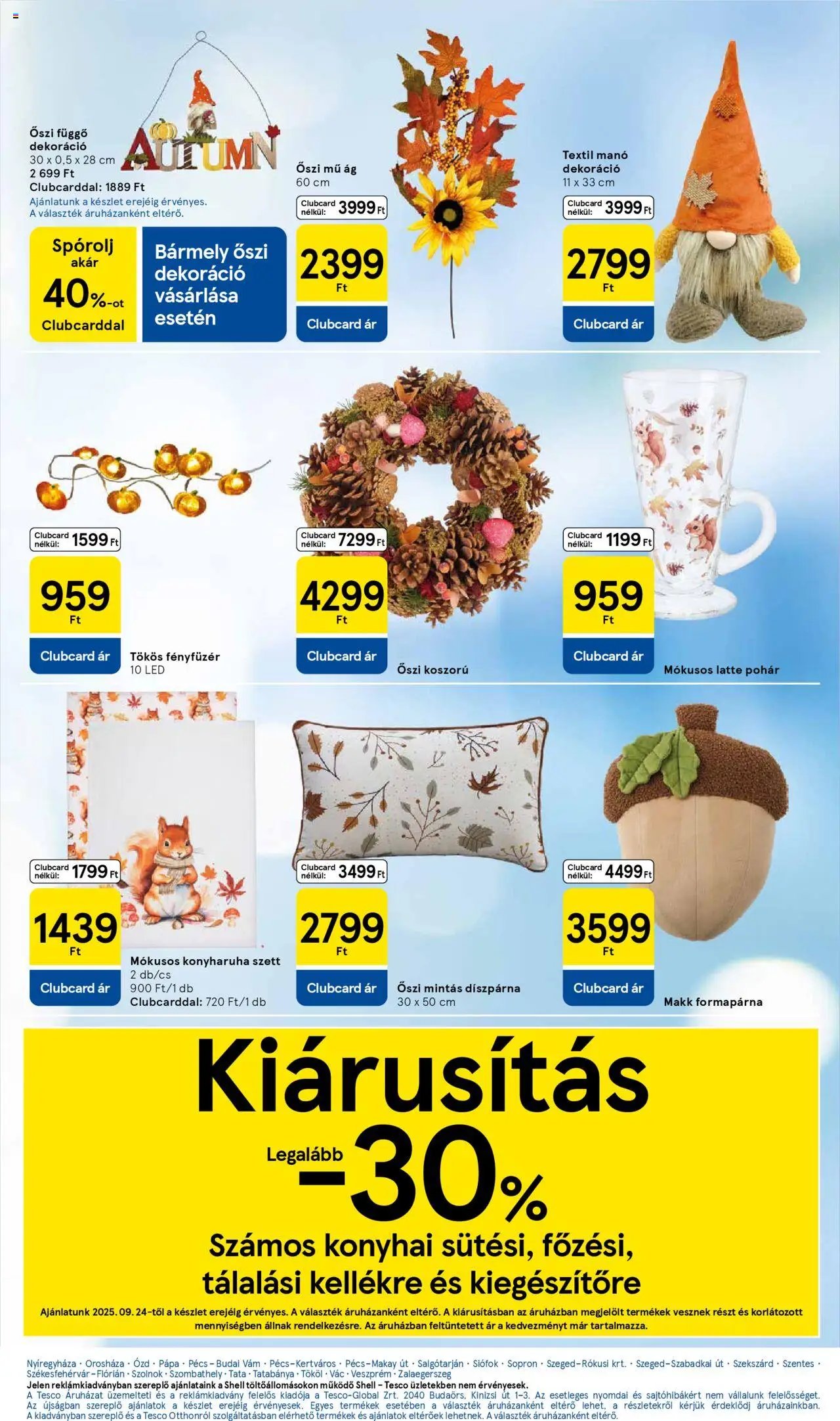 Tesco újság 2025.09.25. Akciós újság Tesco (2025-09-25 - 2025-10-01)