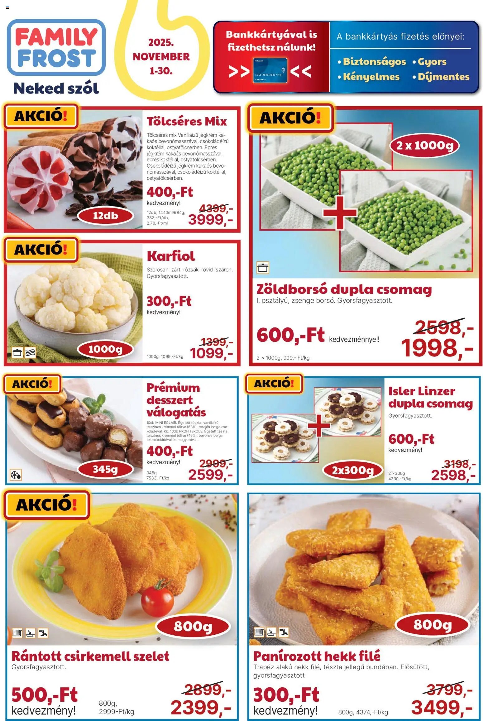 Family Frost újság 2025.11.01. Akciós újság Family Frost (2025-11-01 - 2025-11-30)