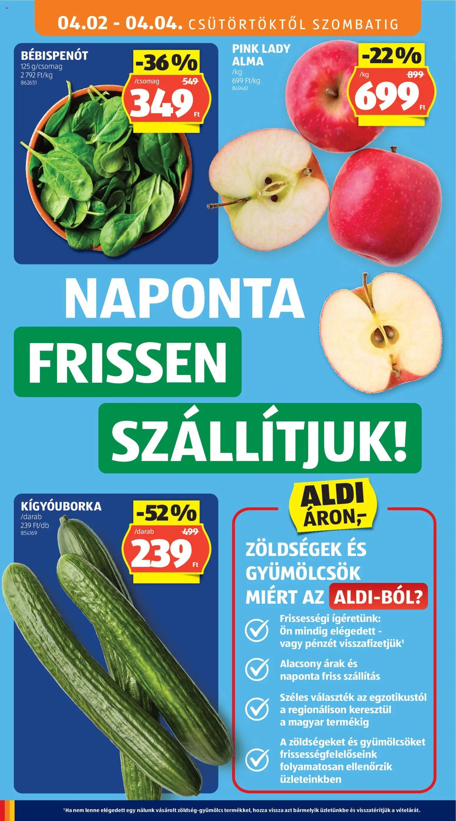 Aldi újság 2026.04.02. Aldi akciós újság (2026-04-02 - 2026-04-08)