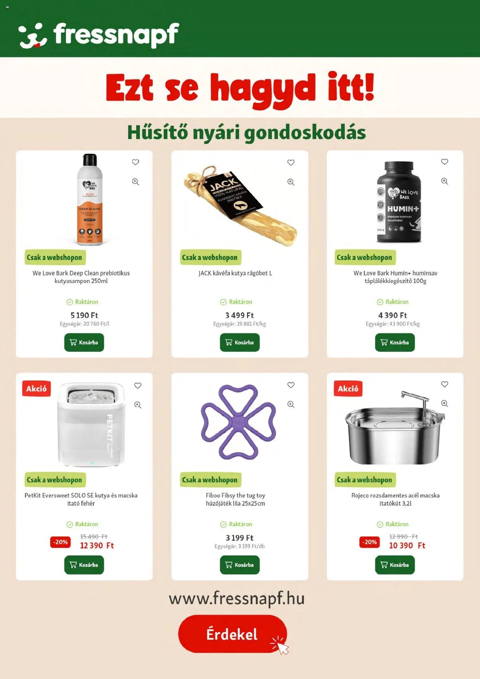 Fressnapf újság 2026.07.02. Fressnapf akciós újság