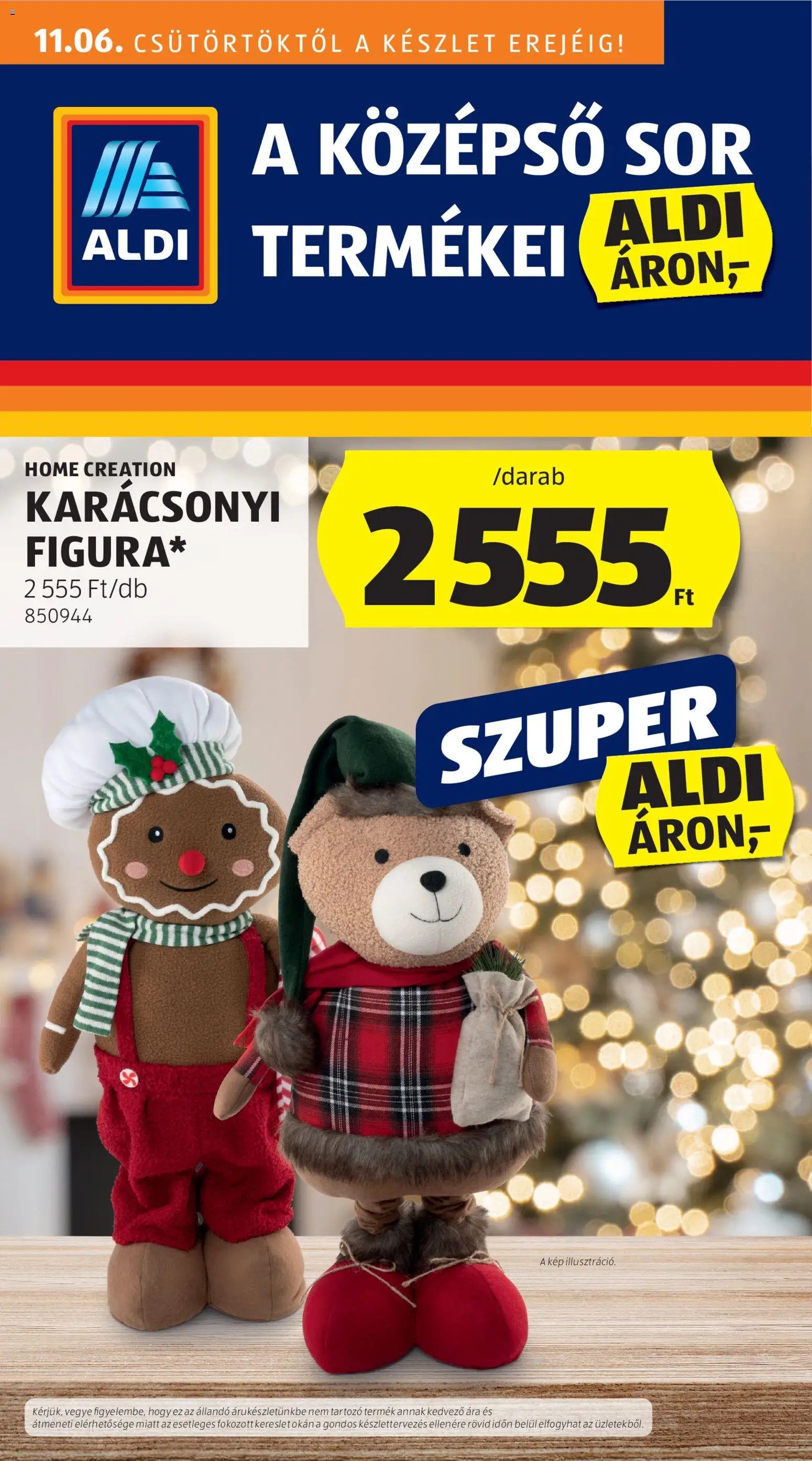 Aldi újság 2025.11.06. Középső sor termékei (2025-11-06 - 2025-11-12)