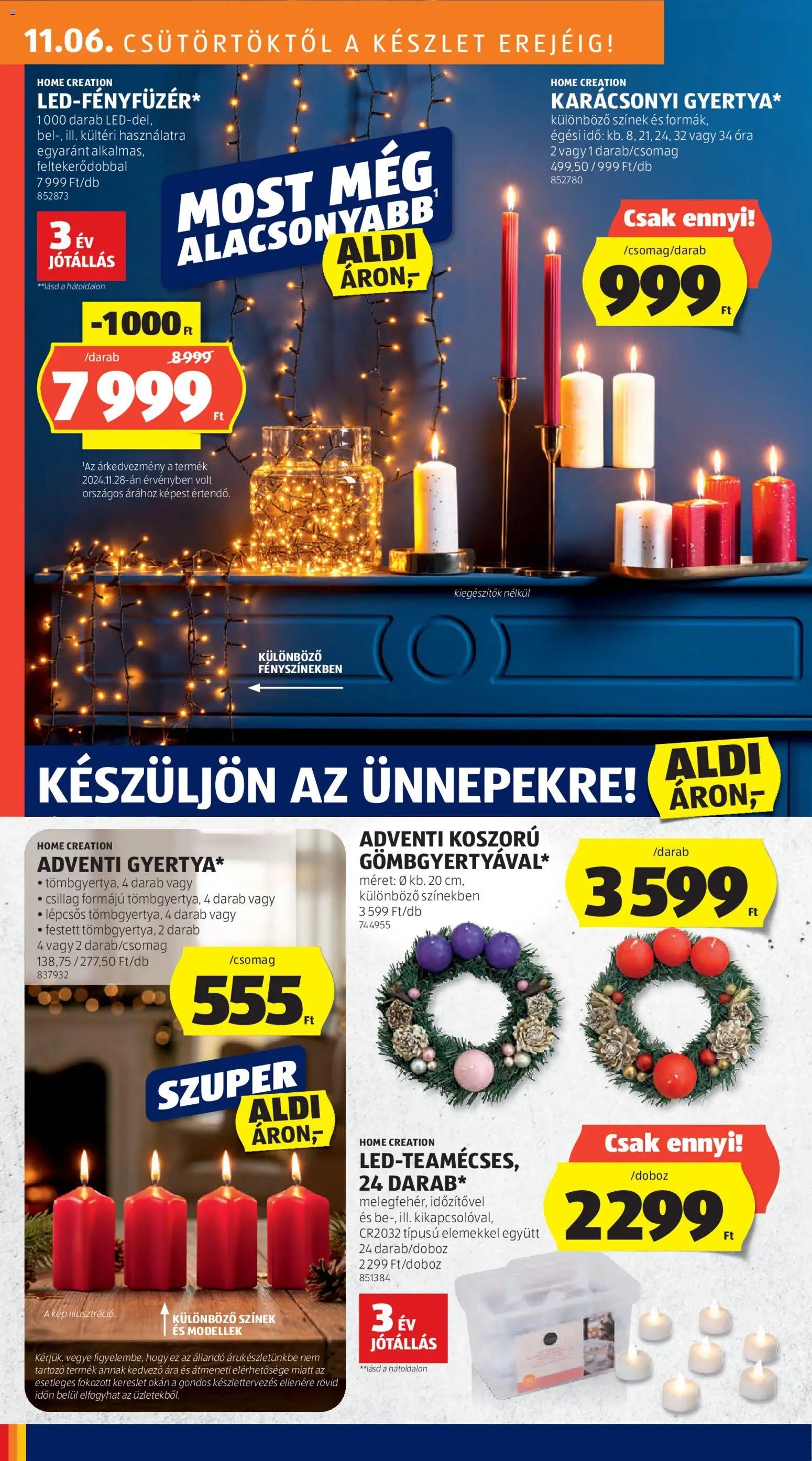 Aldi újság 2025.11.06. Középső sor termékei (2025-11-06 - 2025-11-12)