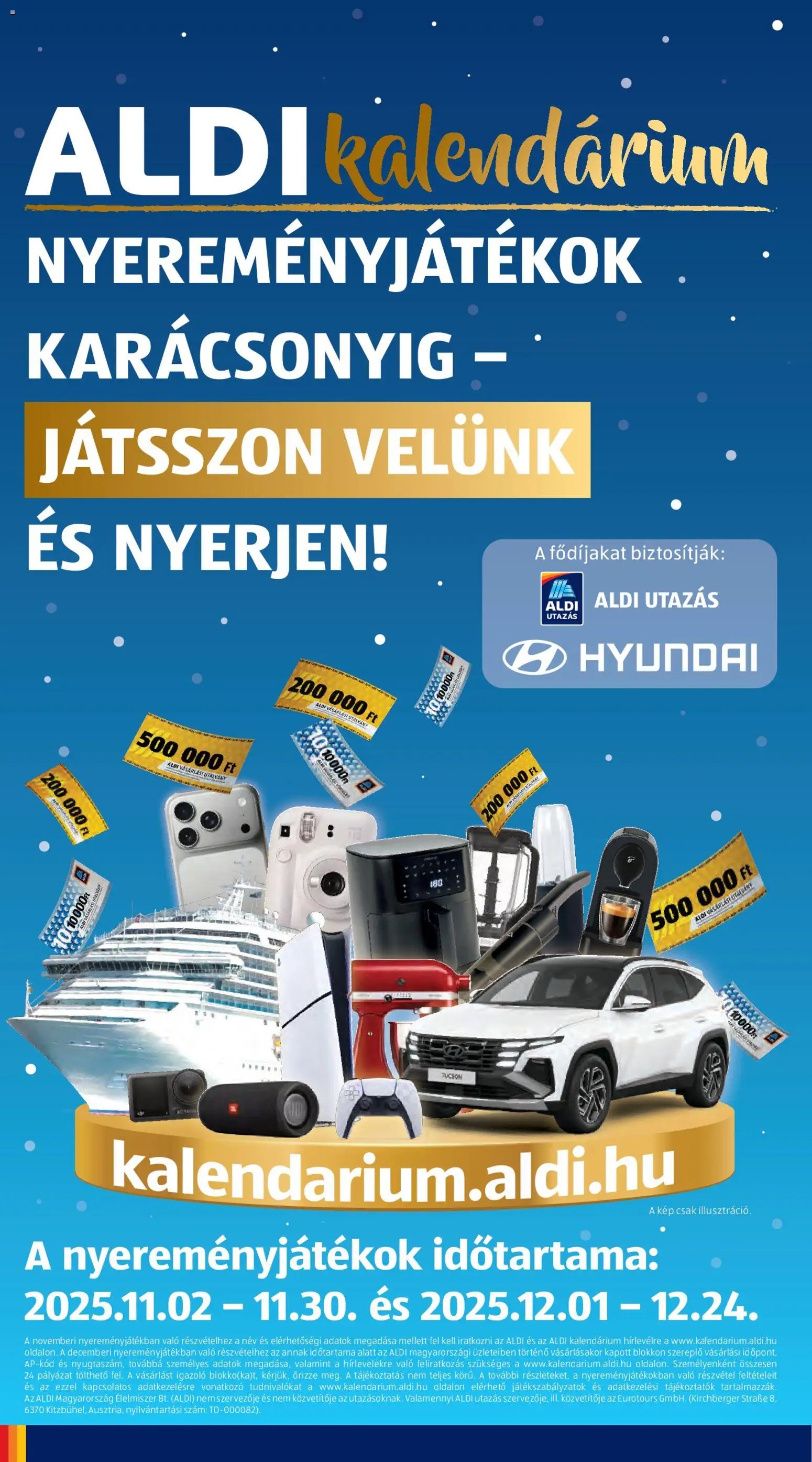 Aldi újság 2025.11.06. Középső sor termékei (2025-11-06 - 2025-11-12)