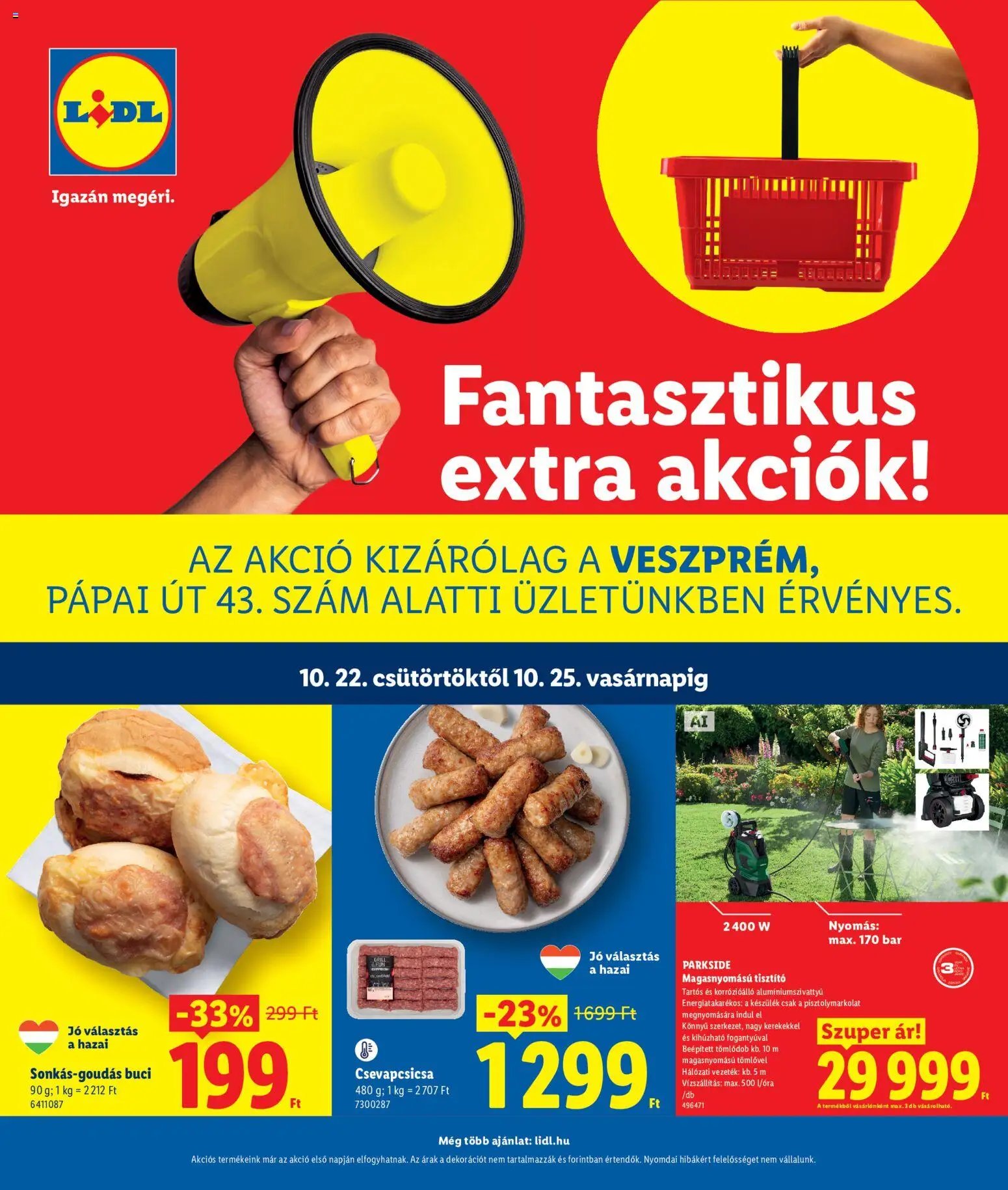 Lidl Veszprém 2026.10.22. - lapozható formában szórólap ✳️